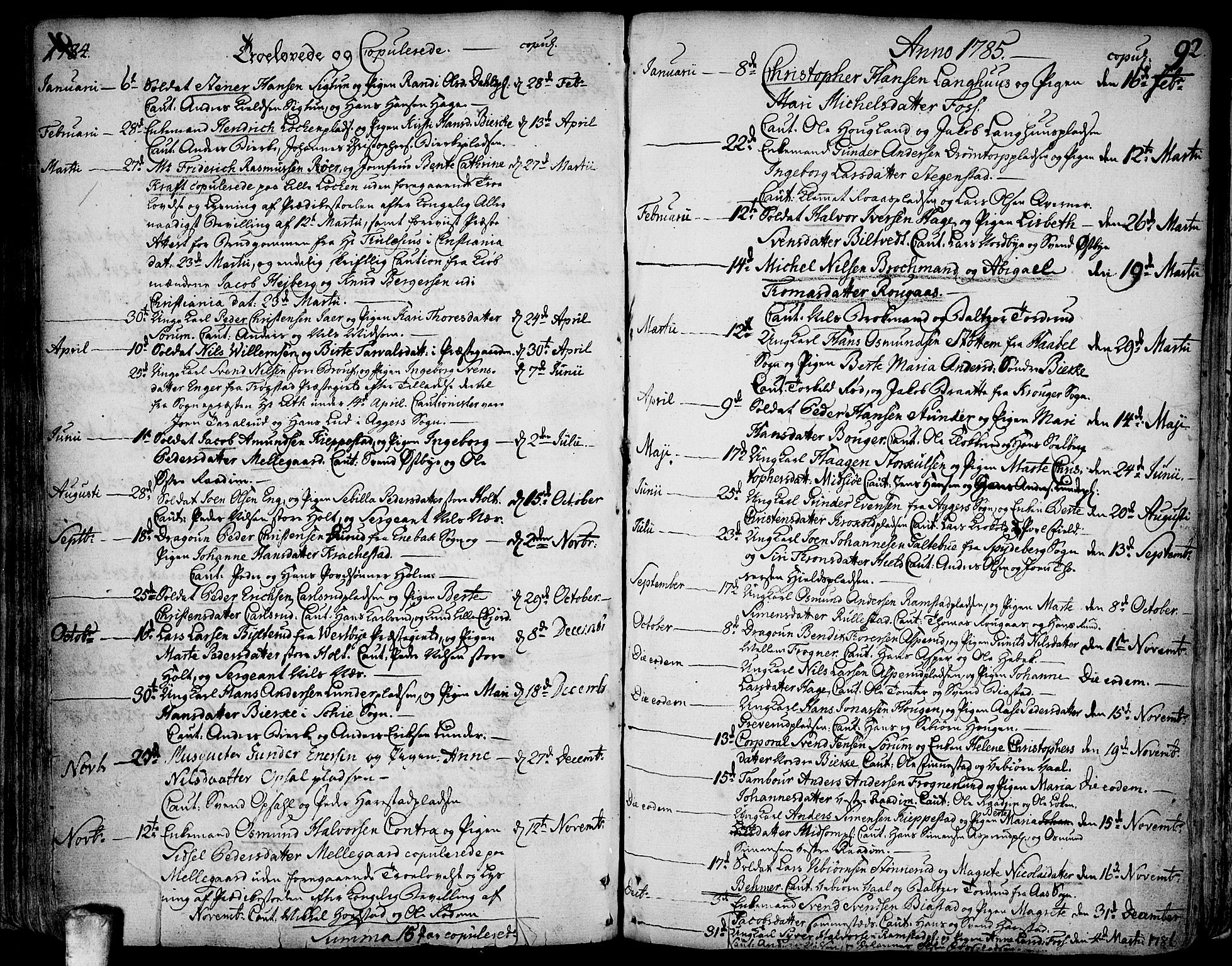 Kråkstad prestekontor Kirkebøker, SAO/A-10125a/F/Fa/L0001: Parish register (official) no. I 1, 1736-1785, p. 92