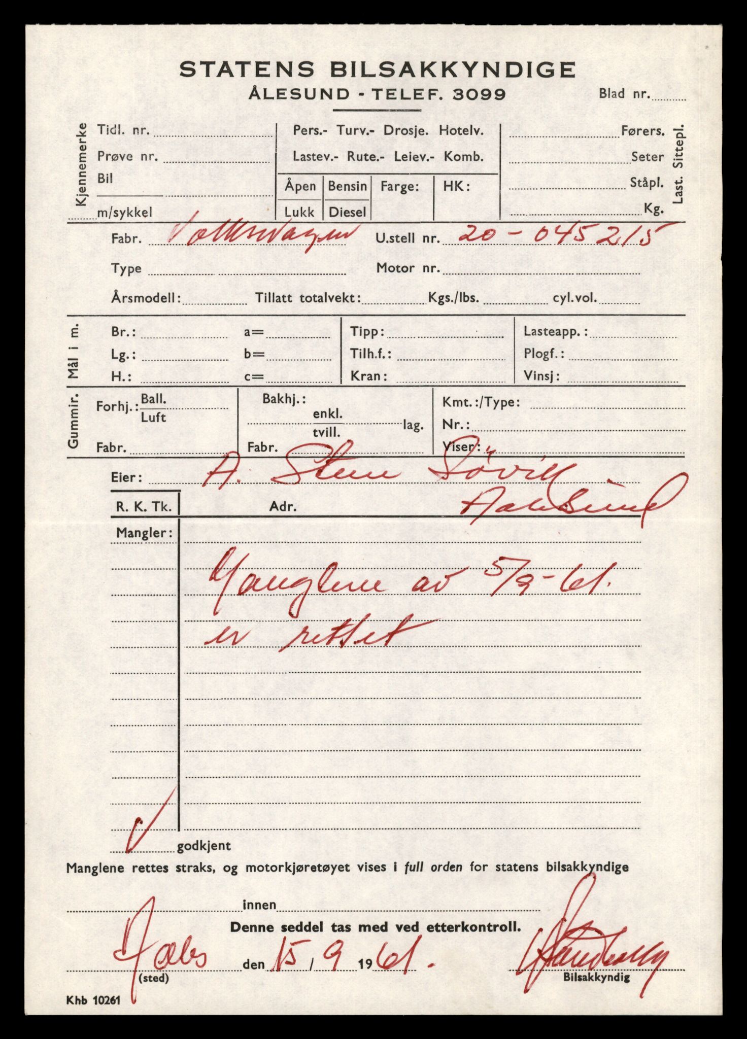 Møre og Romsdal vegkontor - Ålesund trafikkstasjon, AV/SAT-A-4099/F/Fe/L0034: Registreringskort for kjøretøy T 12500 - T 12652, 1927-1998, p. 1988