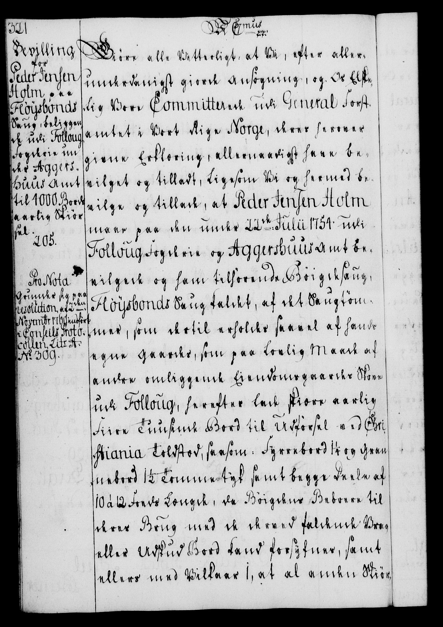 Rentekammeret, Kammerkanselliet, AV/RA-EA-3111/G/Gg/Gga/L0008: Norsk ekspedisjonsprotokoll med register (merket RK 53.8), 1768-1771, p. 321