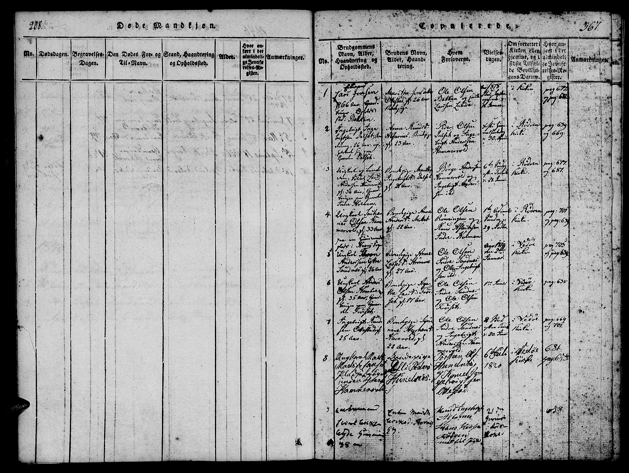 Ministerialprotokoller, klokkerbøker og fødselsregistre - Møre og Romsdal, AV/SAT-A-1454/548/L0612: Parish register (official) no. 548A01, 1818-1846, p. 367