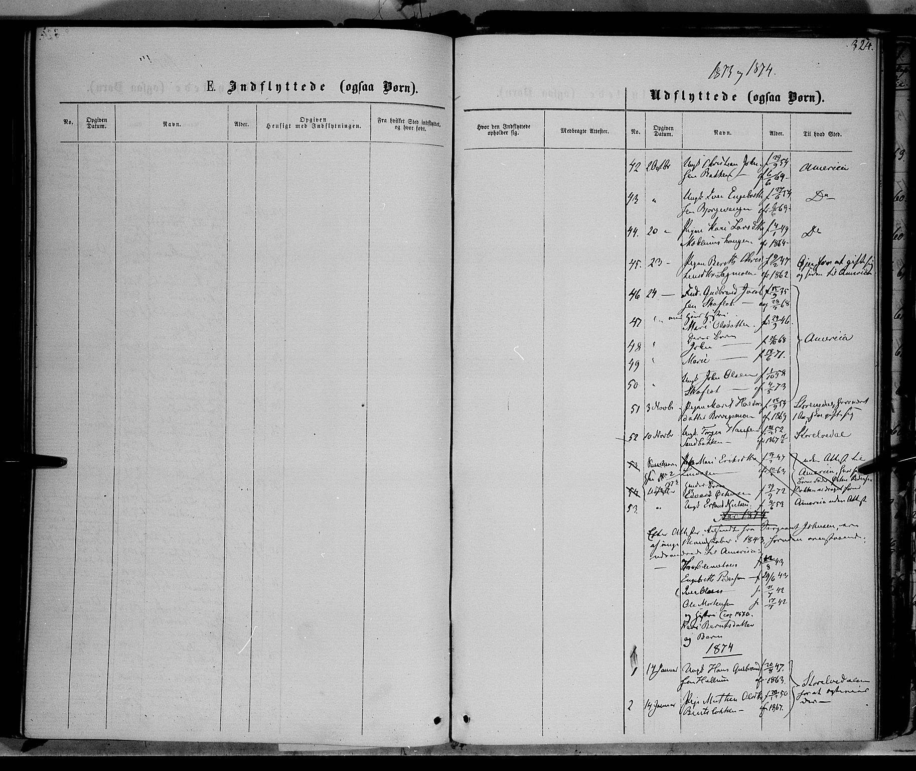 Ringebu prestekontor, SAH/PREST-082/H/Ha/Haa/L0007: Parish register (official) no. 7, 1860-1877, p. 324