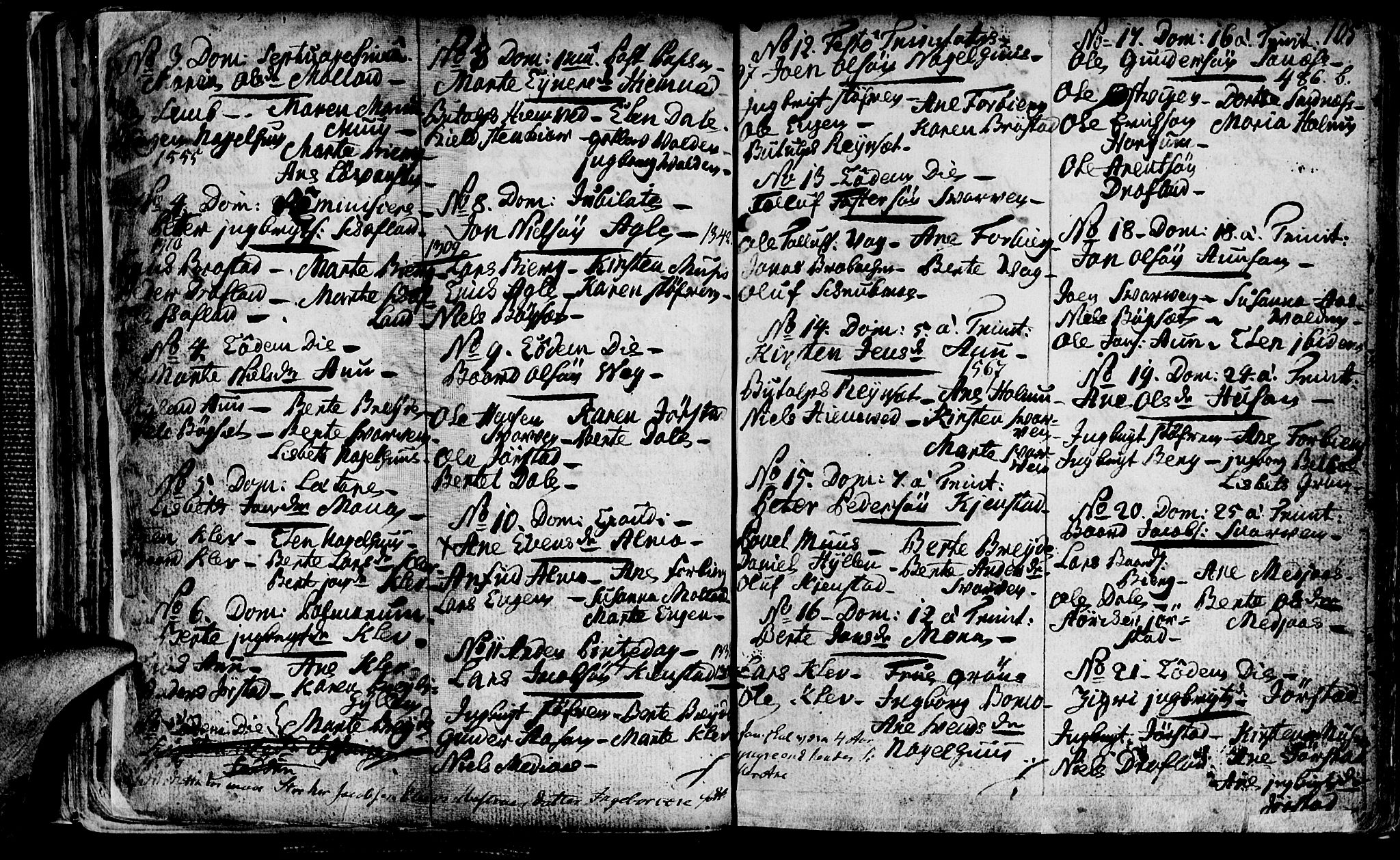 Ministerialprotokoller, klokkerbøker og fødselsregistre - Nord-Trøndelag, SAT/A-1458/749/L0467: Parish register (official) no. 749A01, 1733-1787, p. 104-105