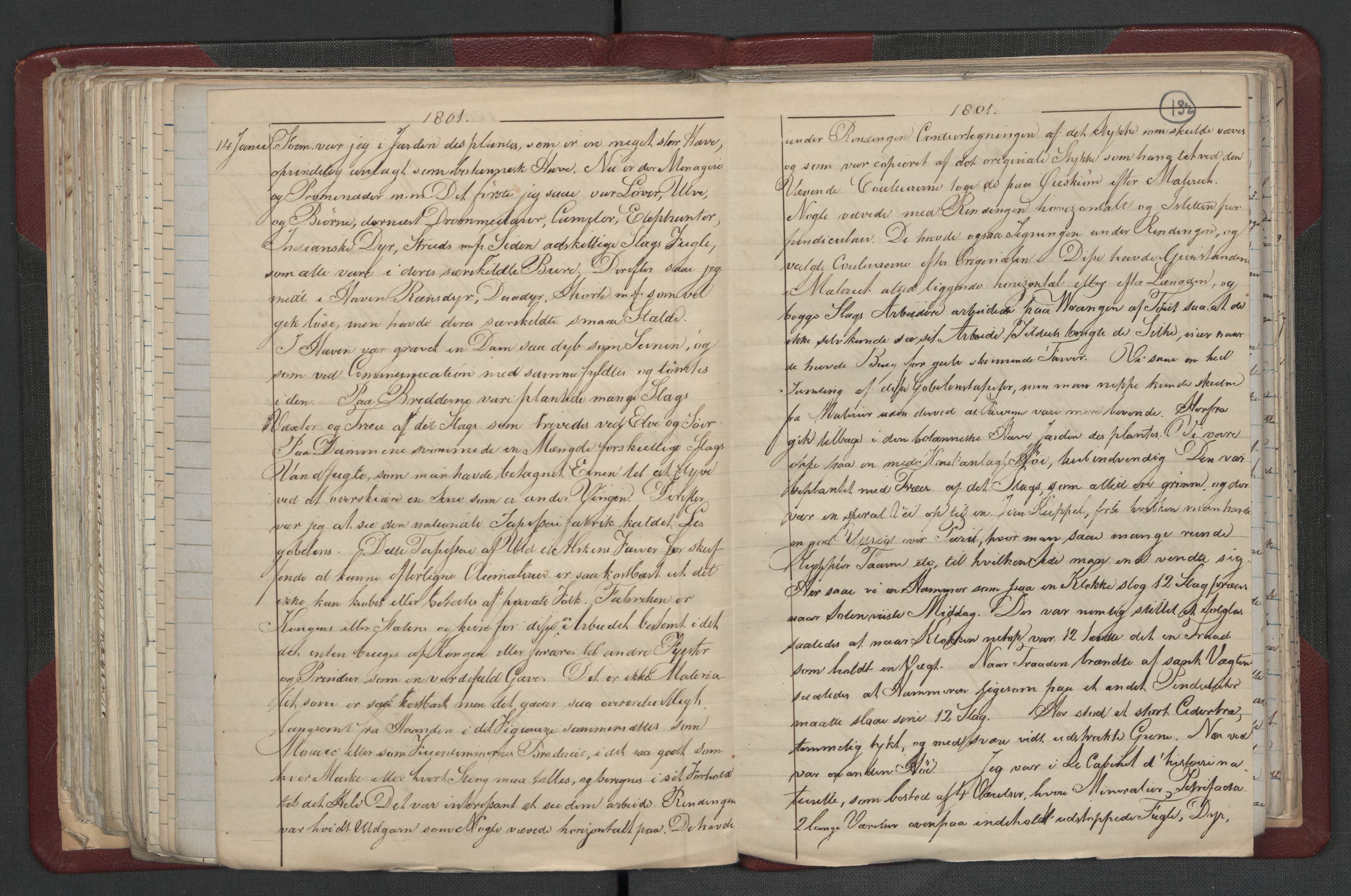 Meltzer, Fredrik, AV/RA-PA-0028/F/L0001: Dagbok for årene 1796-1808, 1811, 1817, 1796-1817, p. 131b-132a