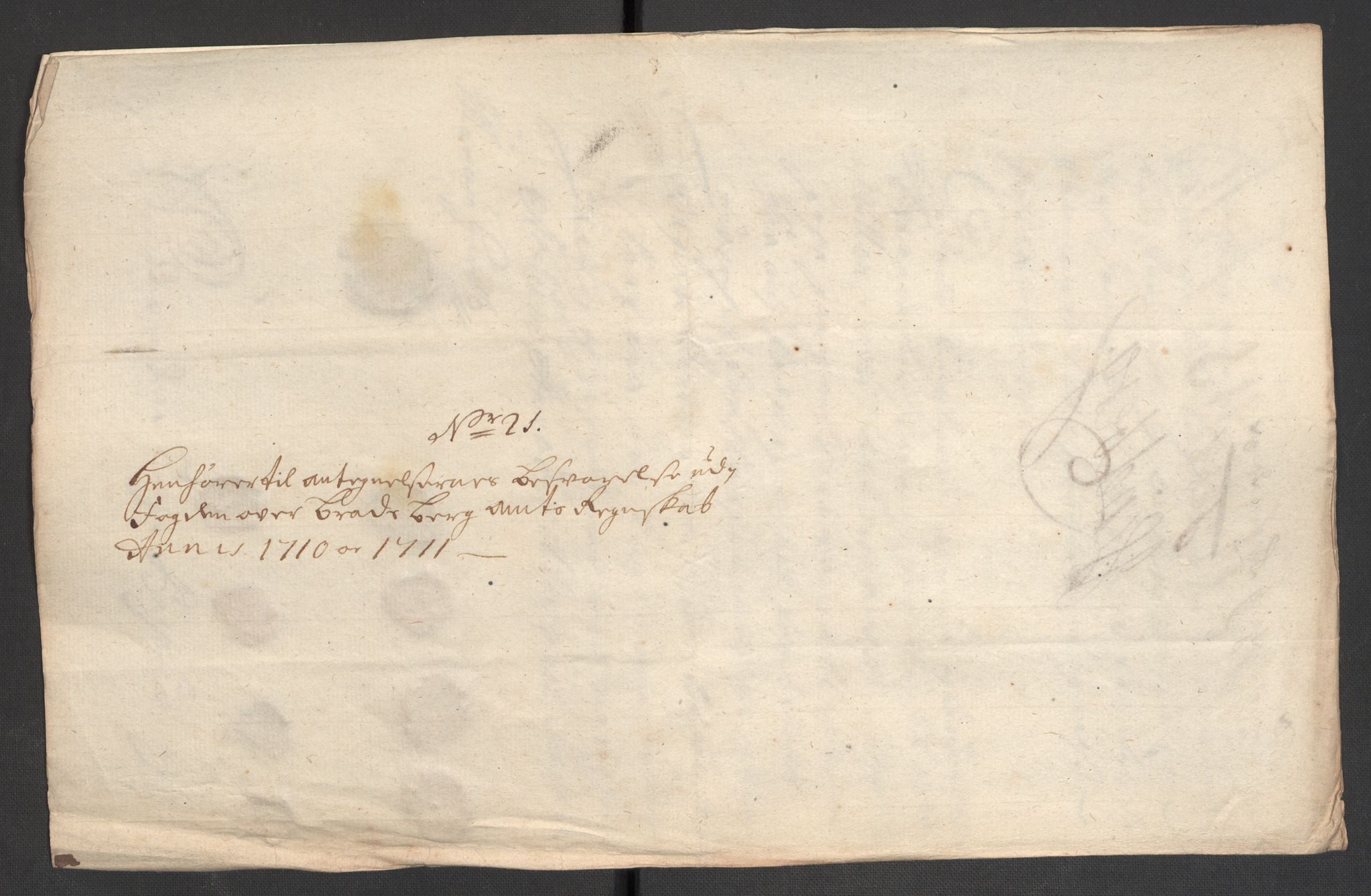 Rentekammeret inntil 1814, Reviderte regnskaper, Fogderegnskap, AV/RA-EA-4092/R36/L2122: Fogderegnskap Øvre og Nedre Telemark og Bamble, 1710-1711, p. 152