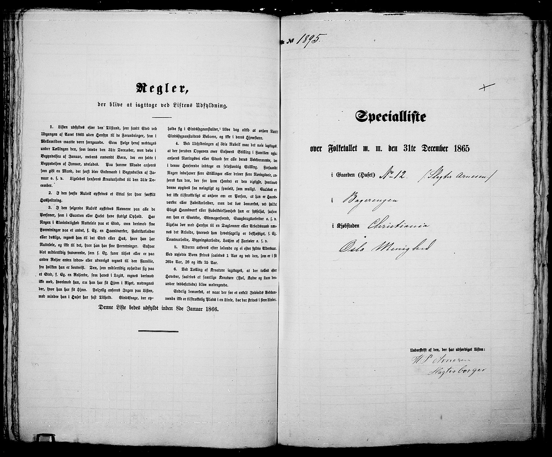 RA, 1865 census for Kristiania, 1865, p. 4242