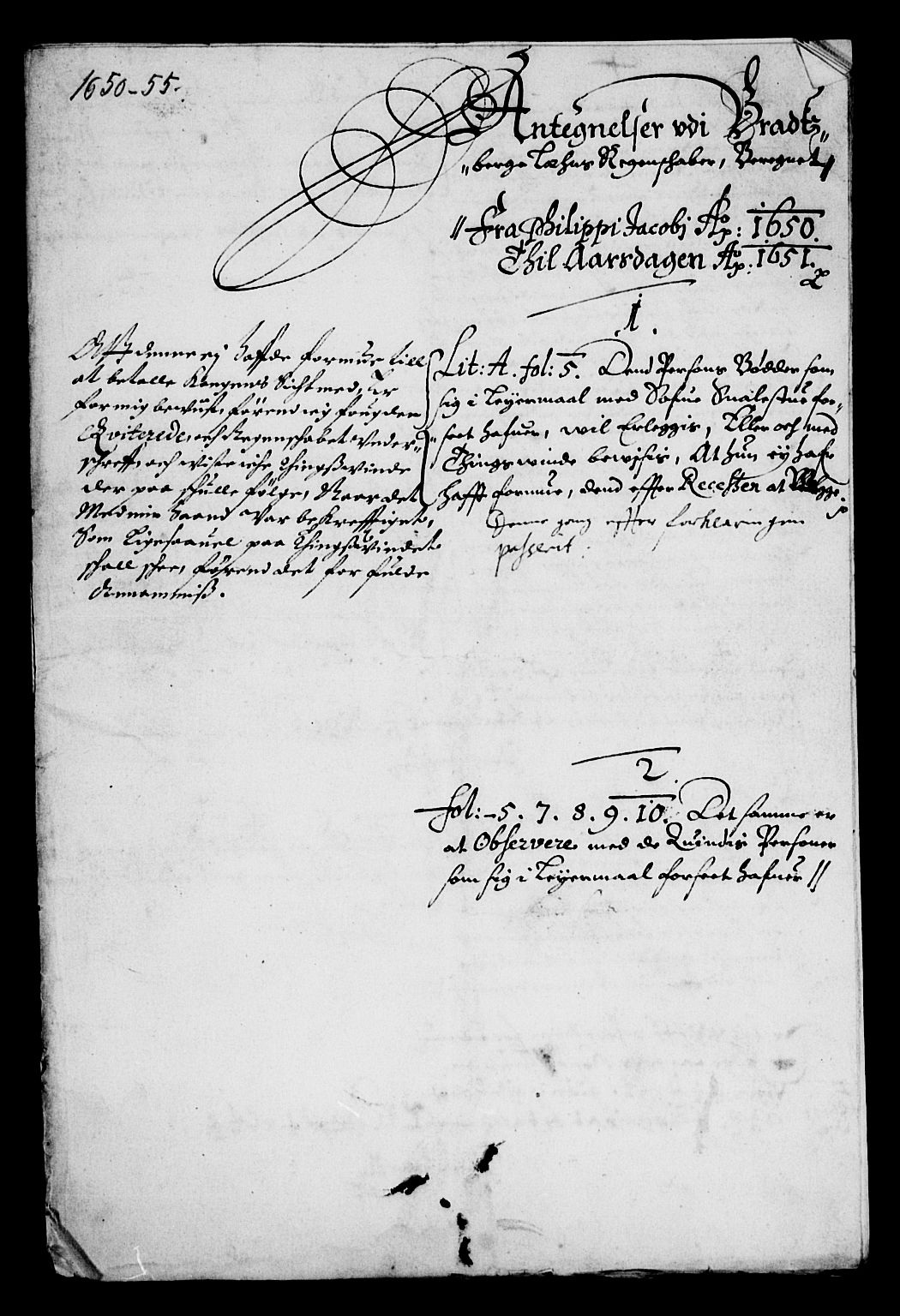 Rentekammeret inntil 1814, Reviderte regnskaper, Lensregnskaper, AV/RA-EA-5023/R/Rb/Rbp/L0041: Bratsberg len, 1654-1656