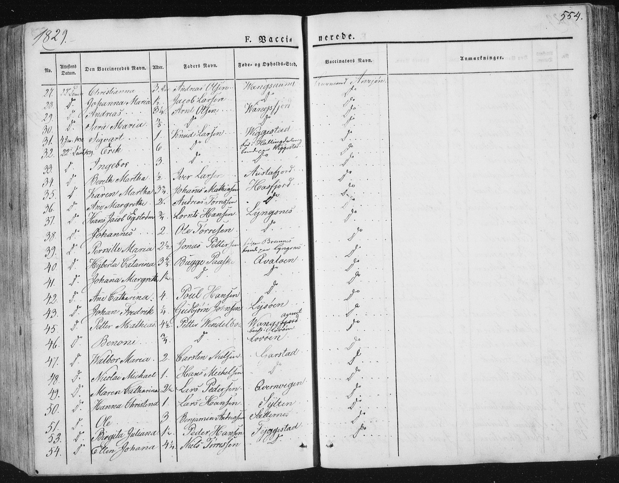 Ministerialprotokoller, klokkerbøker og fødselsregistre - Nord-Trøndelag, SAT/A-1458/784/L0669: Parish register (official) no. 784A04, 1829-1859, p. 554