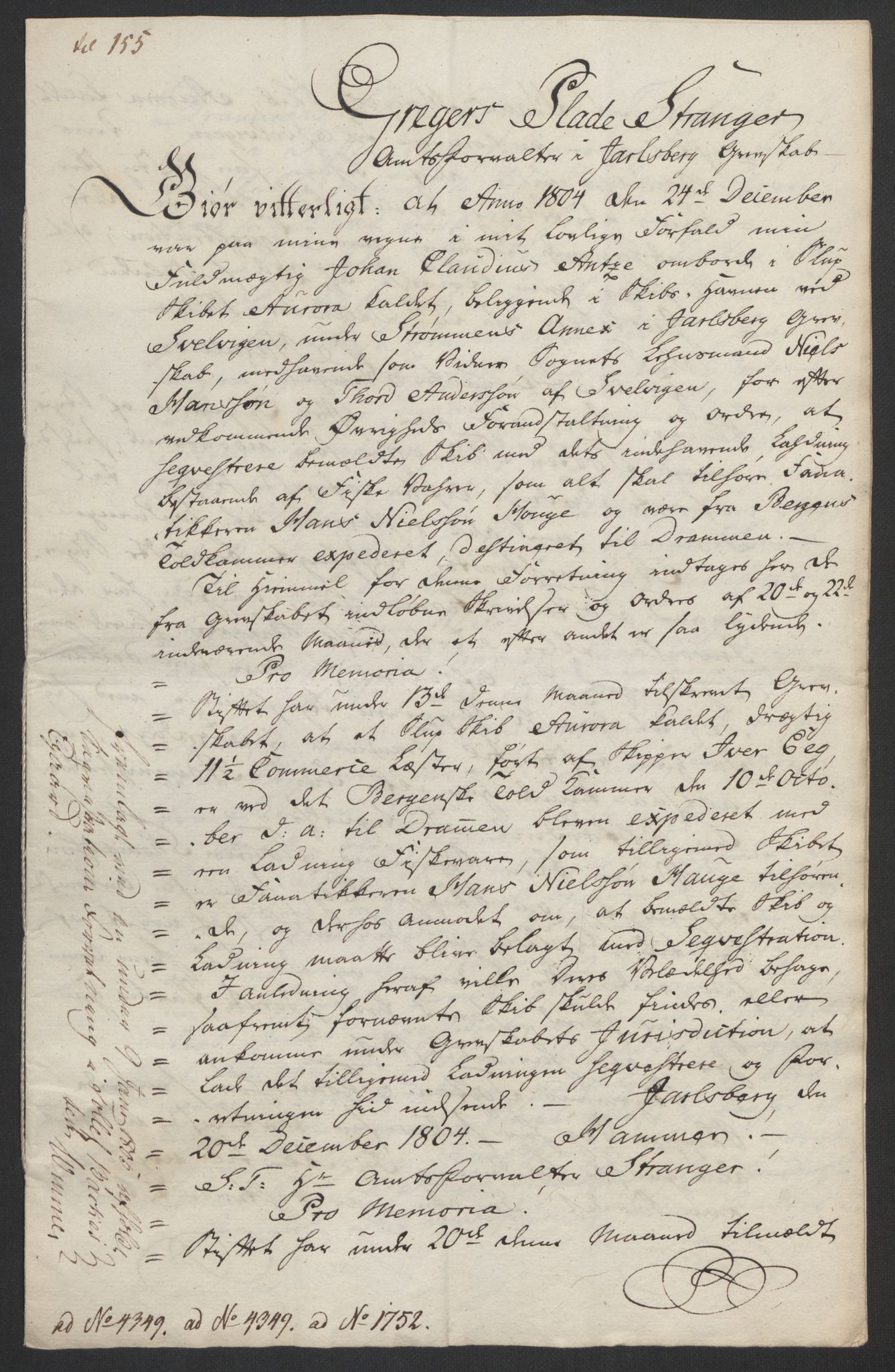 Justisdepartementet, Kommisjon i saken mot Hans Nielsen Hauge 1804, AV/RA-S-1151/D/L0003: Hans Nielsen Hauges sak, 1813, p. 228