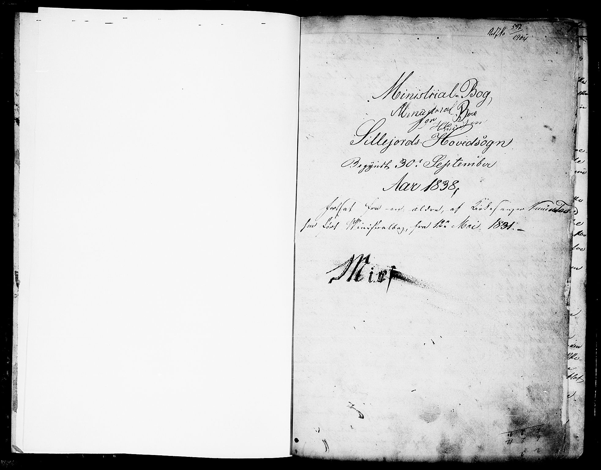 Seljord kirkebøker, SAKO/A-20/G/Ga/L0002: Parish register (copy) no. I 2, 1838-1866, p. 1