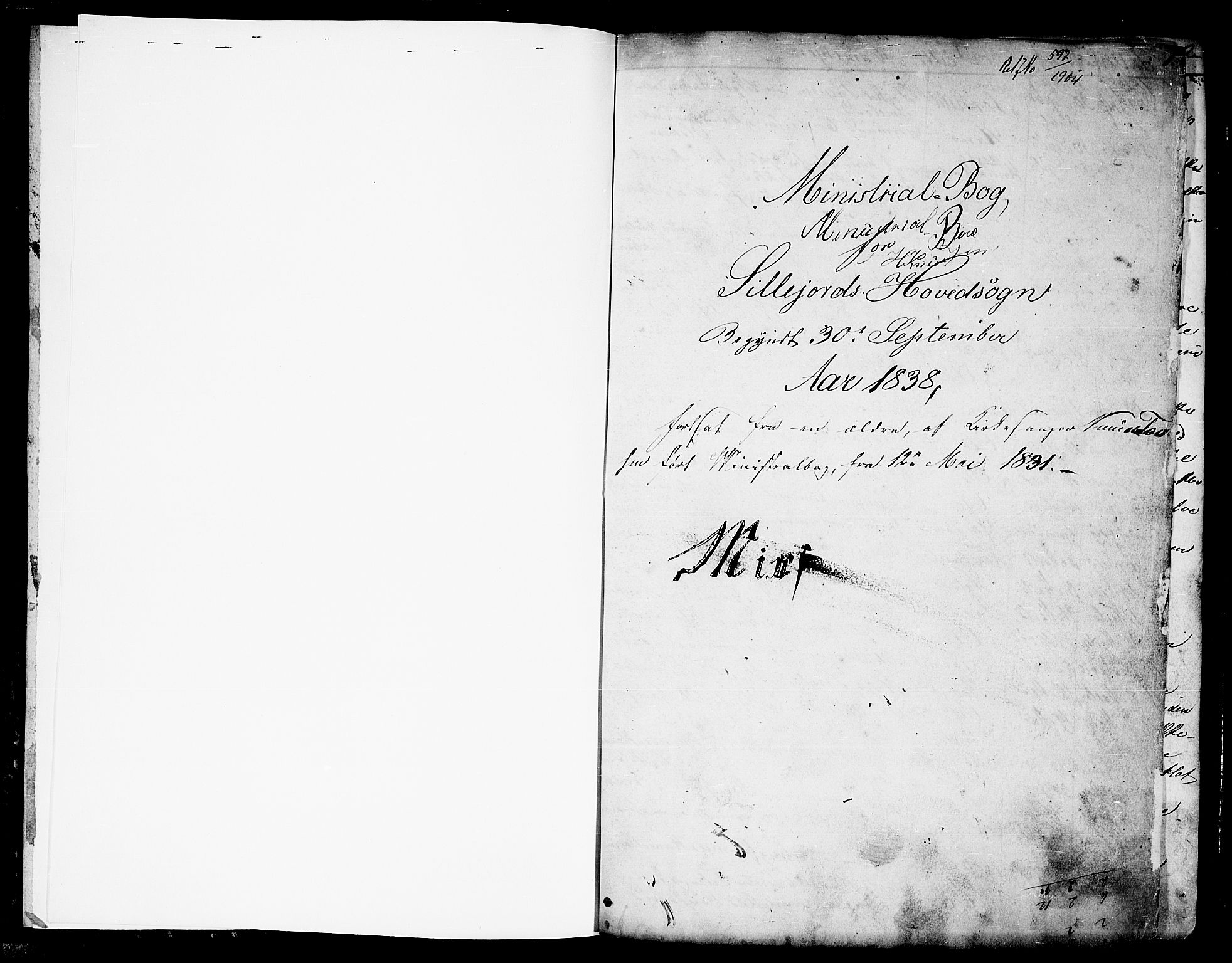 Seljord kirkebøker, AV/SAKO-A-20/G/Ga/L0002: Parish register (copy) no. I 2, 1838-1866, p. 1