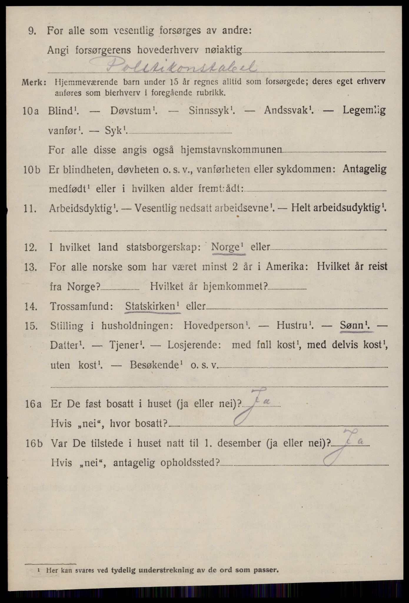 SAT, 1920 census for Ørskog, 1920, p. 2189