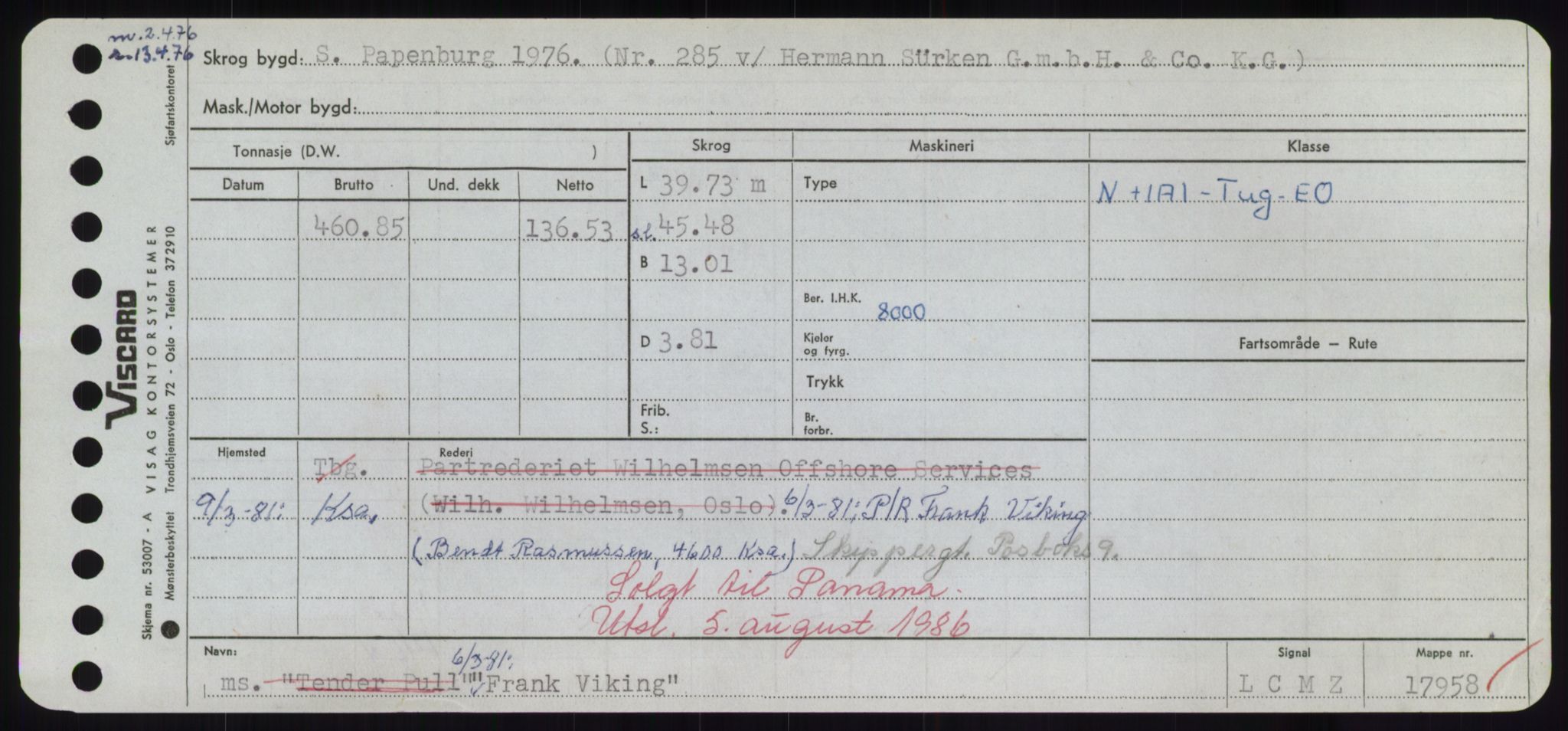 Sjøfartsdirektoratet med forløpere, Skipsmålingen, AV/RA-S-1627/H/Hd/L0011: Fartøy, Fla-Får, p. 323