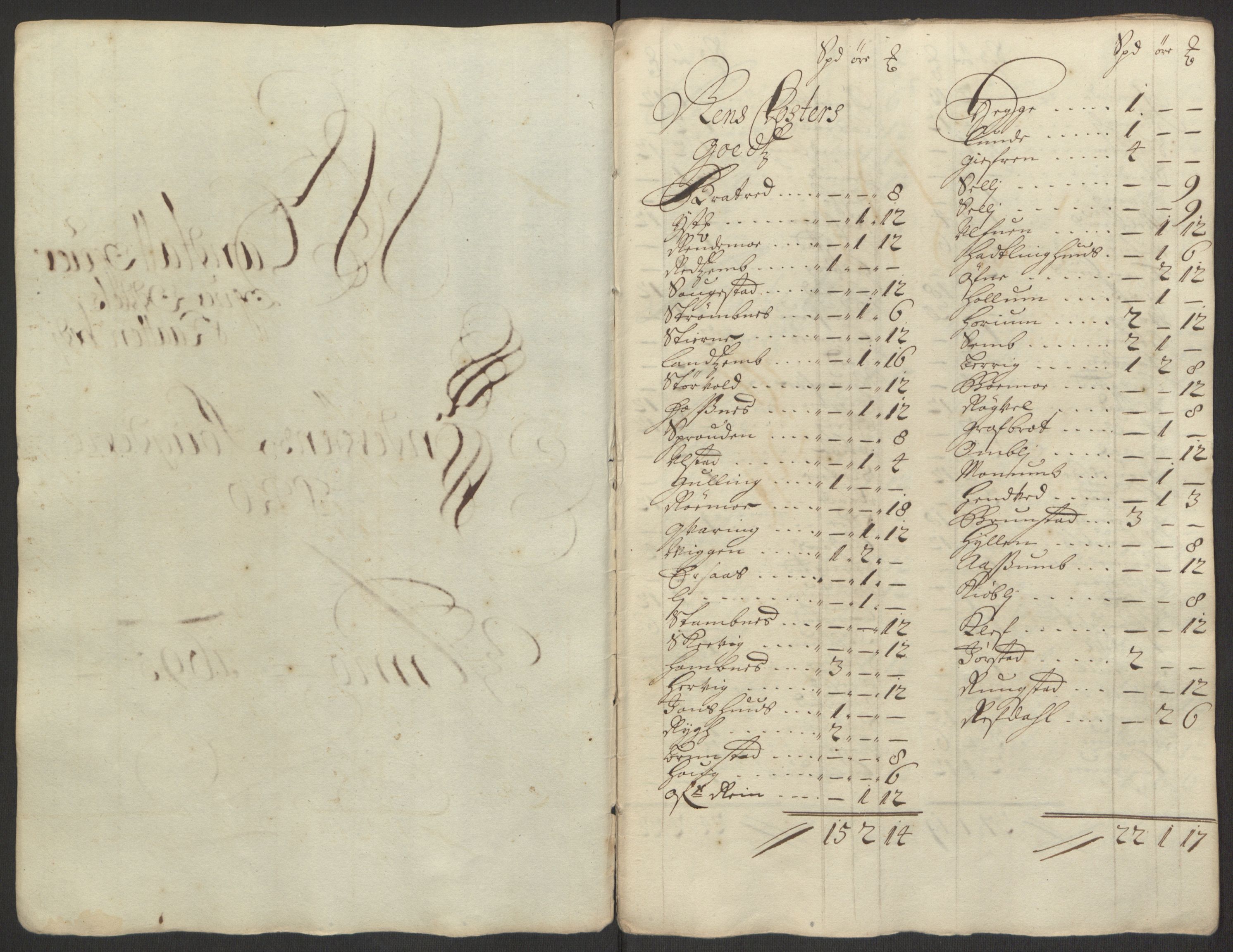 Rentekammeret inntil 1814, Reviderte regnskaper, Fogderegnskap, RA/EA-4092/R63/L4309: Fogderegnskap Inderøy, 1695-1697, p. 24