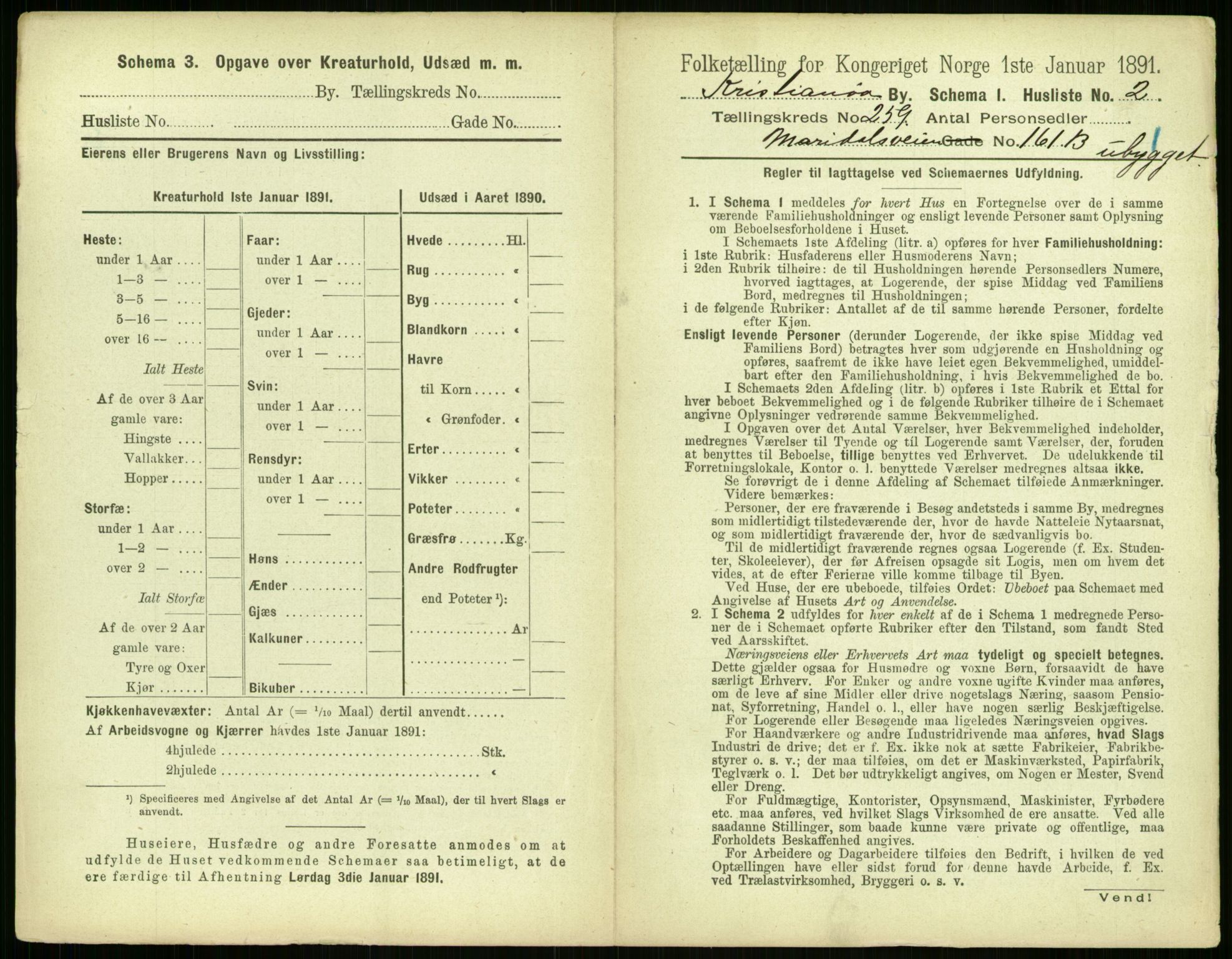 RA, 1891 census for 0301 Kristiania, 1891, p. 157393