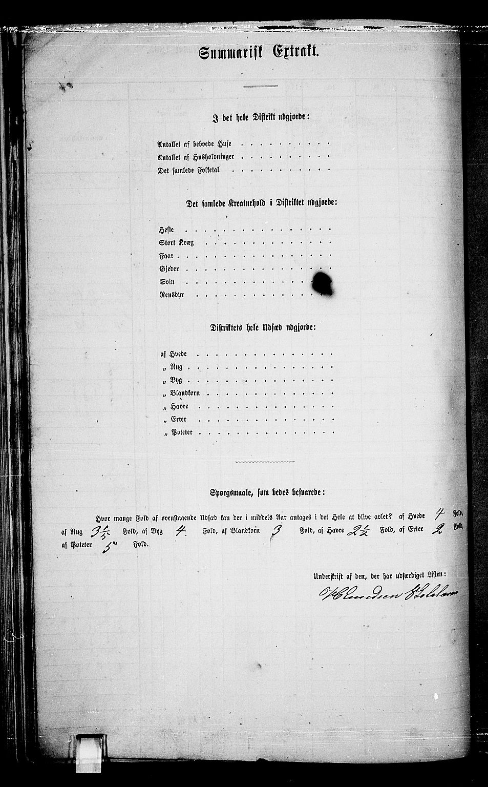 RA, 1865 census for Nes, 1865, p. 90