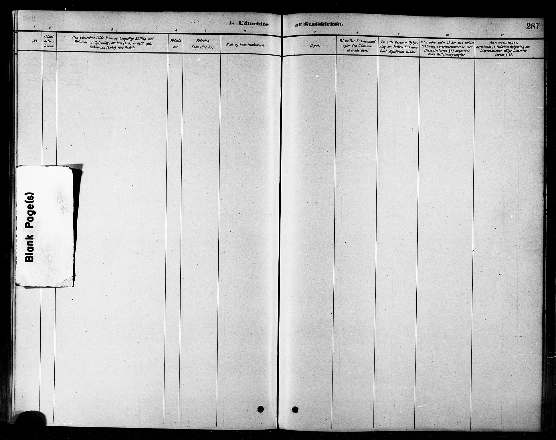 Loppa sokneprestkontor, AV/SATØ-S-1339/H/Ha/L0006kirke: Parish register (official) no. 6, 1879-1895, p. 287