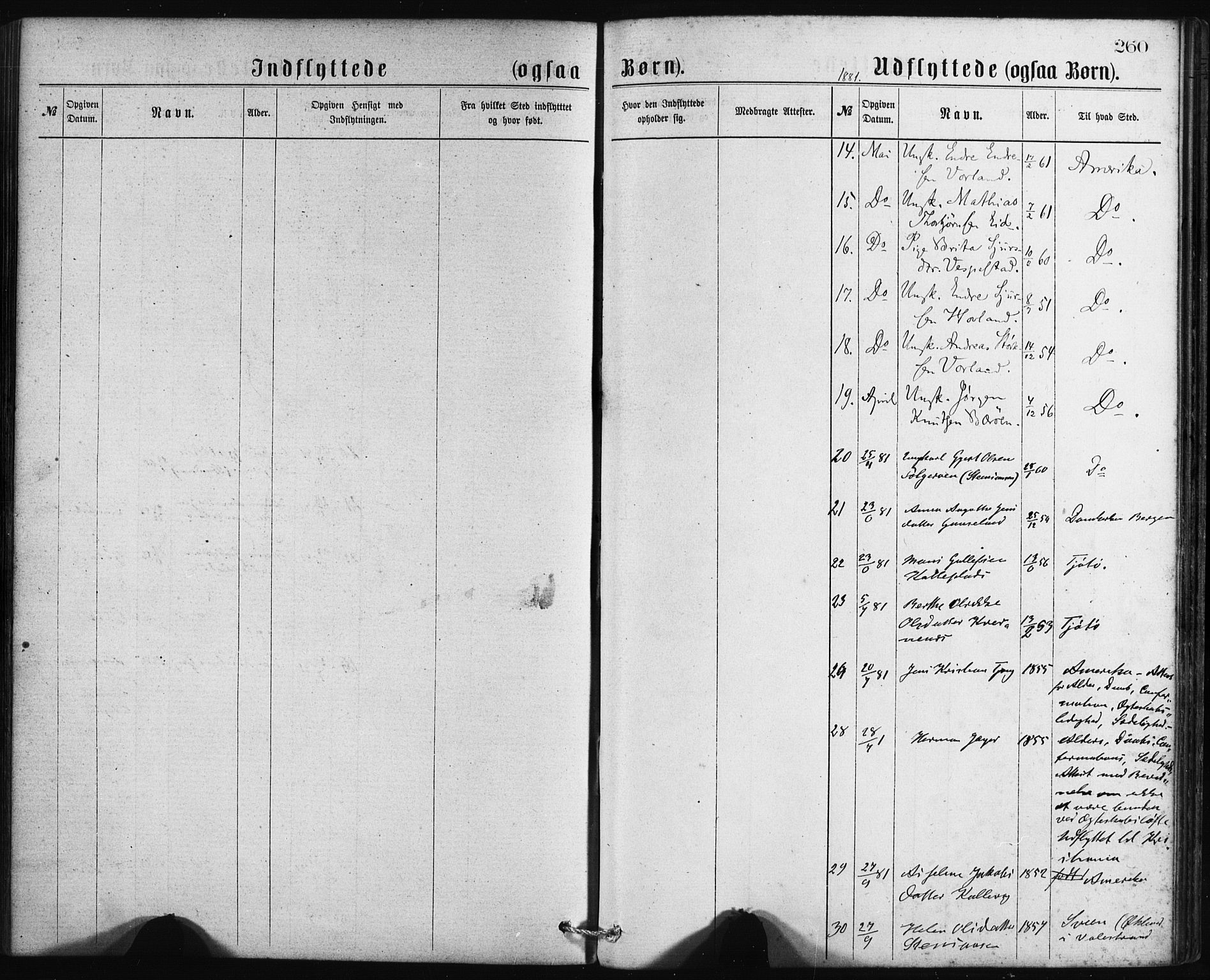 Finnås sokneprestembete, AV/SAB-A-99925/H/Ha/Haa/Haaa/L0009: Parish register (official) no. A 9, 1873-1881, p. 260