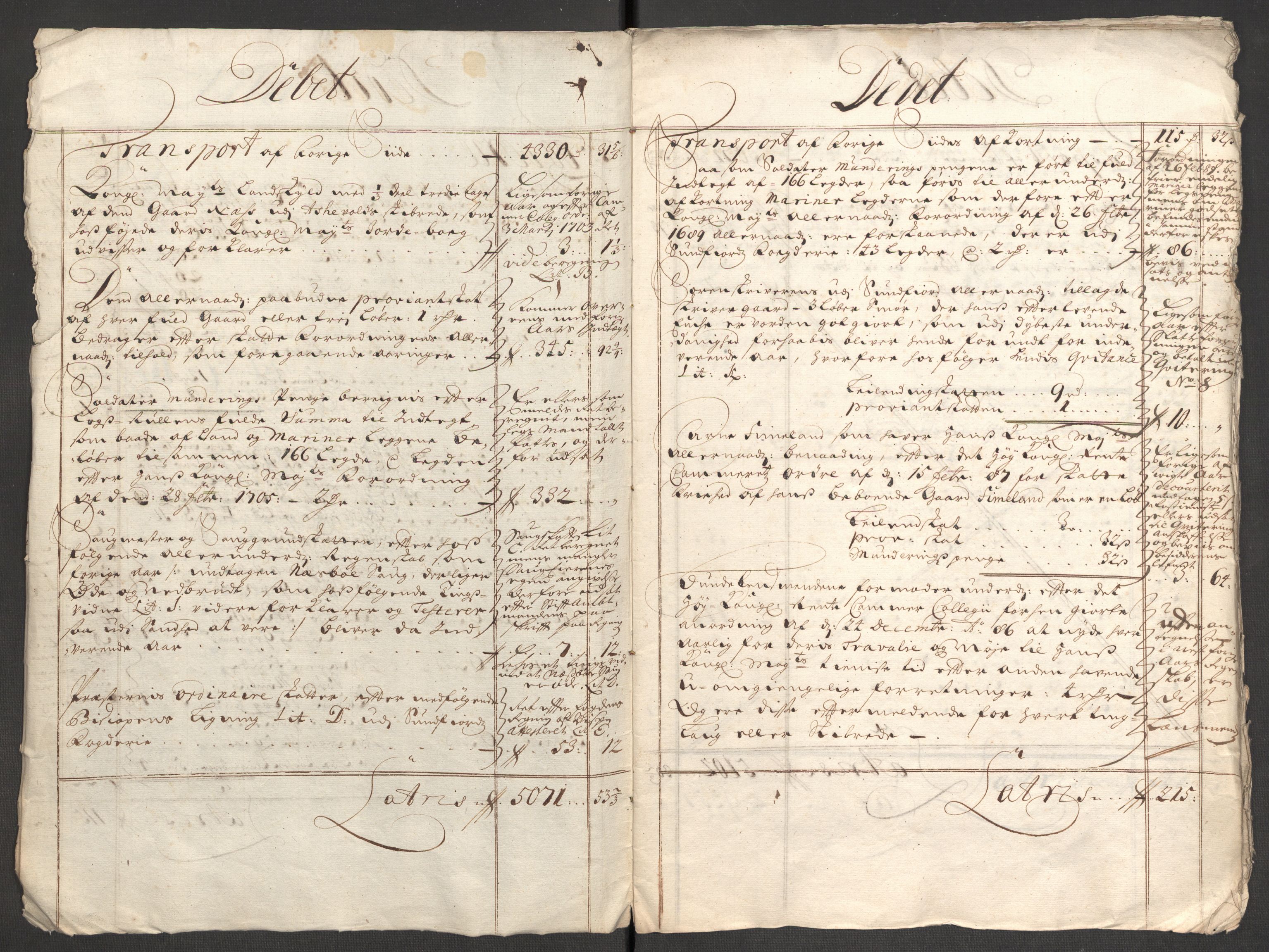 Rentekammeret inntil 1814, Reviderte regnskaper, Fogderegnskap, AV/RA-EA-4092/R53/L3431: Fogderegnskap Sunn- og Nordfjord, 1708, p. 7