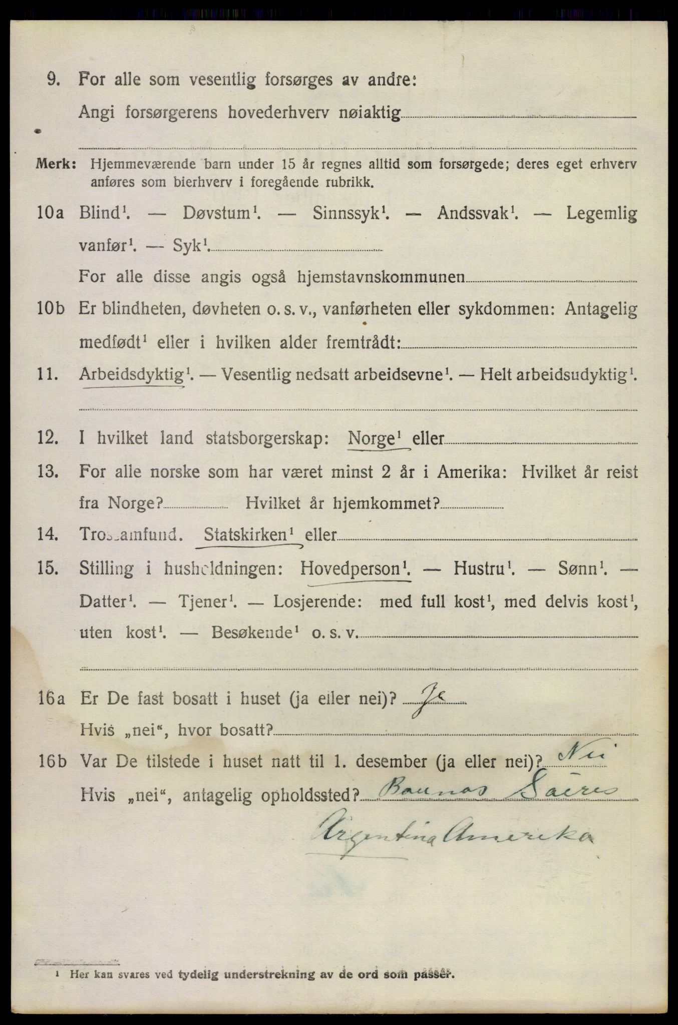 SAKO, 1920 census for Stokke, 1920, p. 10929