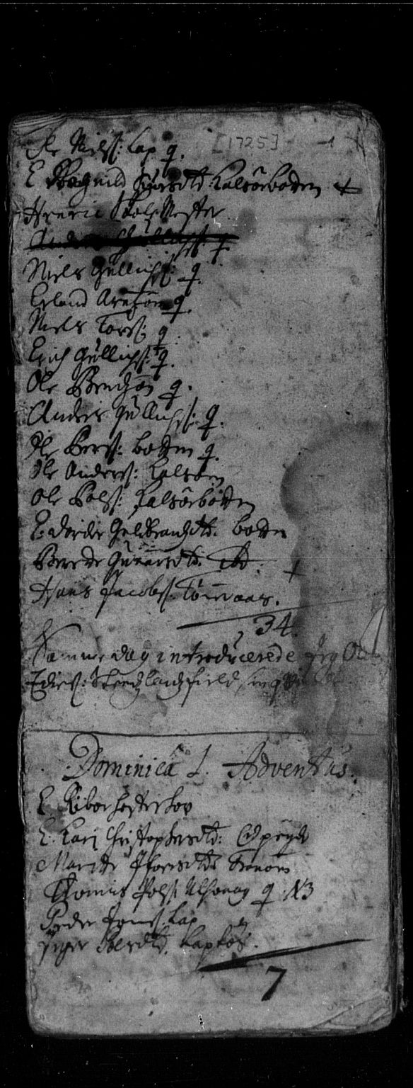 Ministerialprotokoller, klokkerbøker og fødselsregistre - Nordland, AV/SAT-A-1459/859/L0840: Parish register (official) no. 859A00, 1708-1738, p. 1