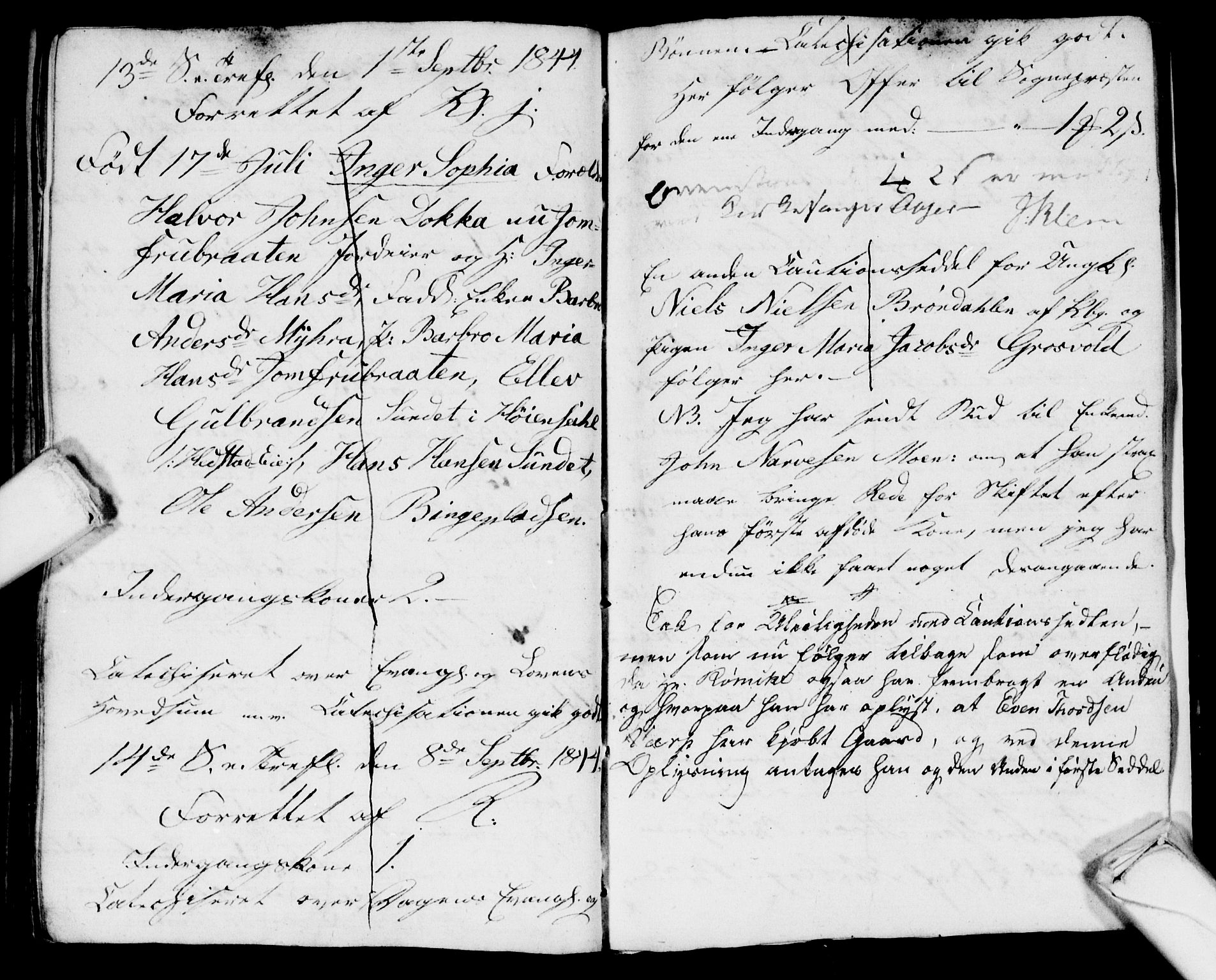 Sandsvær kirkebøker, SAKO/A-244/G/Gd/L0002: Parish register (copy) no. IV 2, 1840-1844