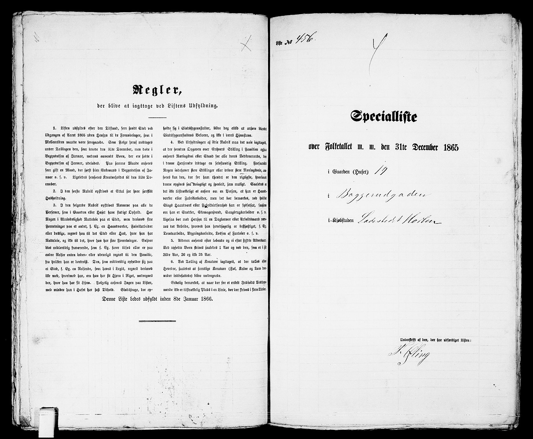 RA, 1865 census for Horten, 1865, p. 956