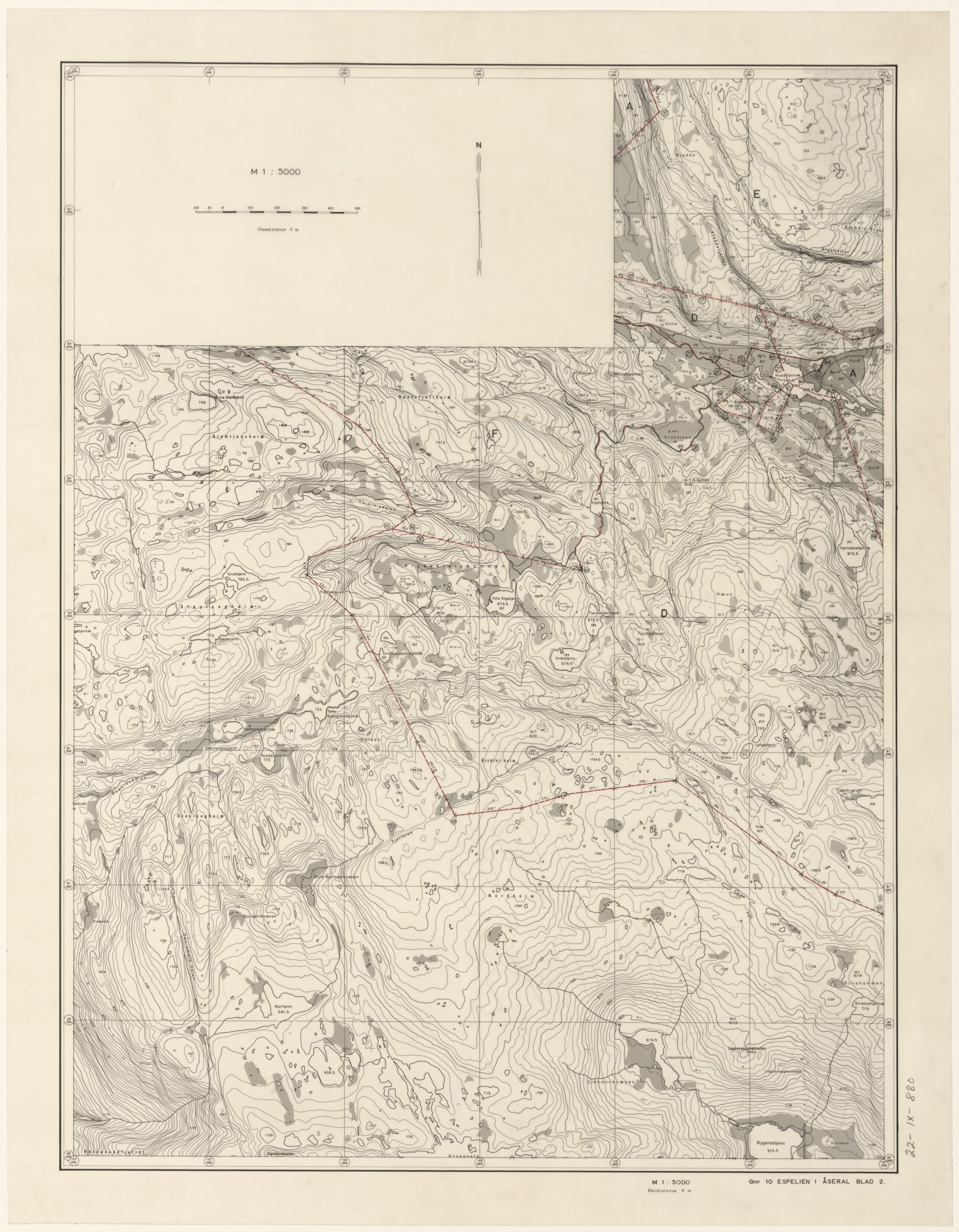 Jordskifteverkets kartarkiv, RA/S-3929/T, 1859-1988, p. 1164