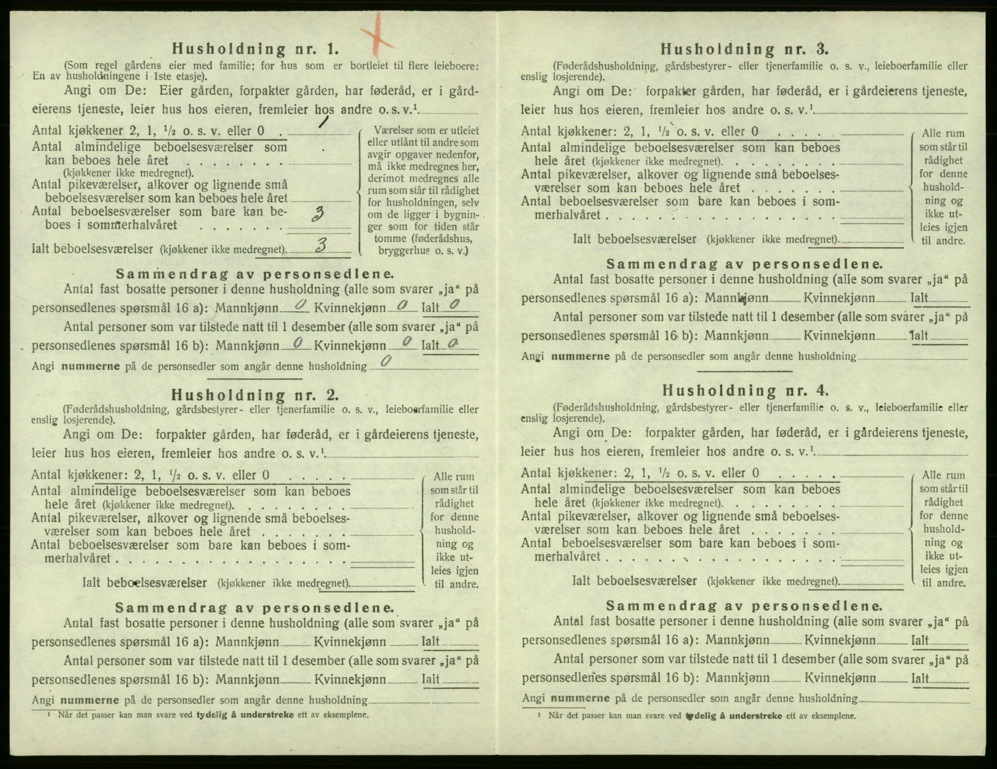 SAB, 1920 census for Fitjar, 1920, p. 238