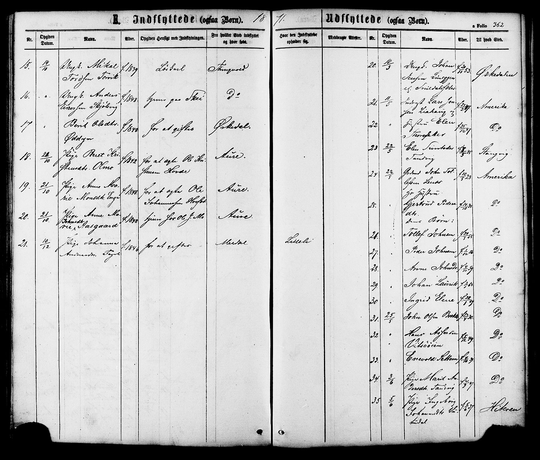 Ministerialprotokoller, klokkerbøker og fødselsregistre - Sør-Trøndelag, SAT/A-1456/630/L0495: Parish register (official) no. 630A08, 1868-1878, p. 362