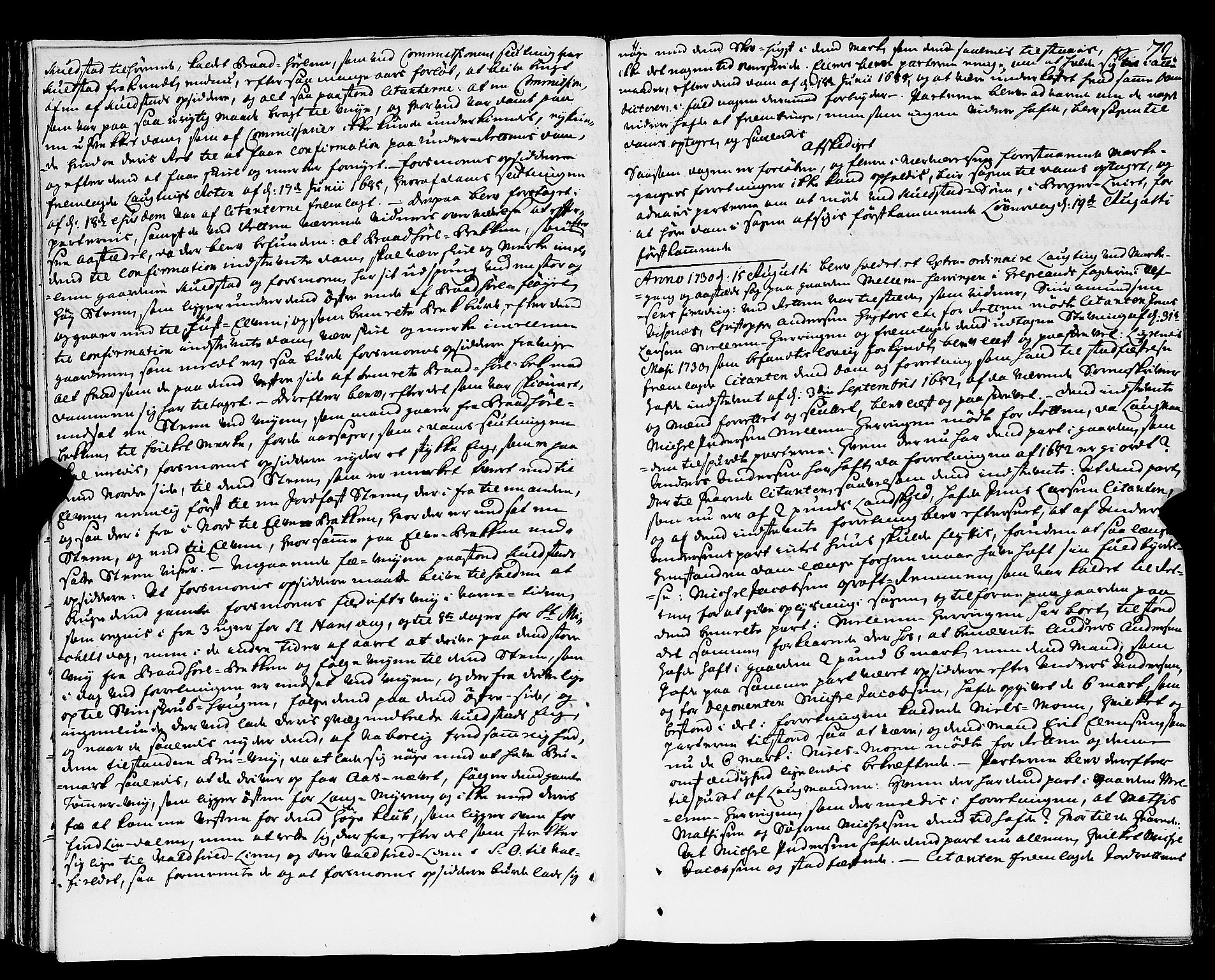 Nordland og Finnmarks lagstol, AV/SAT-A-5608/X/L0006: Justisprotokoll, 1730-1740, p. 71b-72a