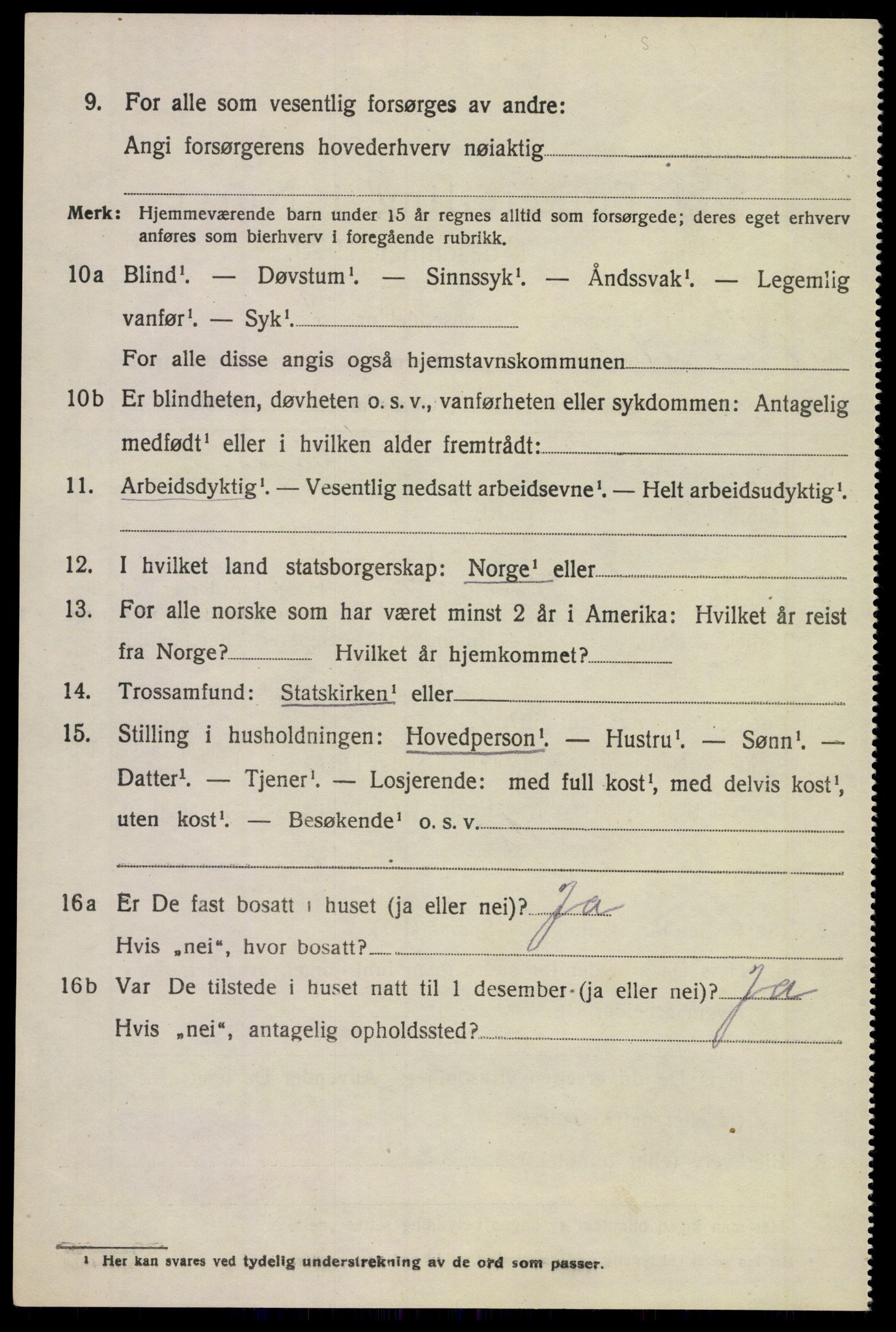 SAKO, 1920 census for Hof, 1920, p. 3874