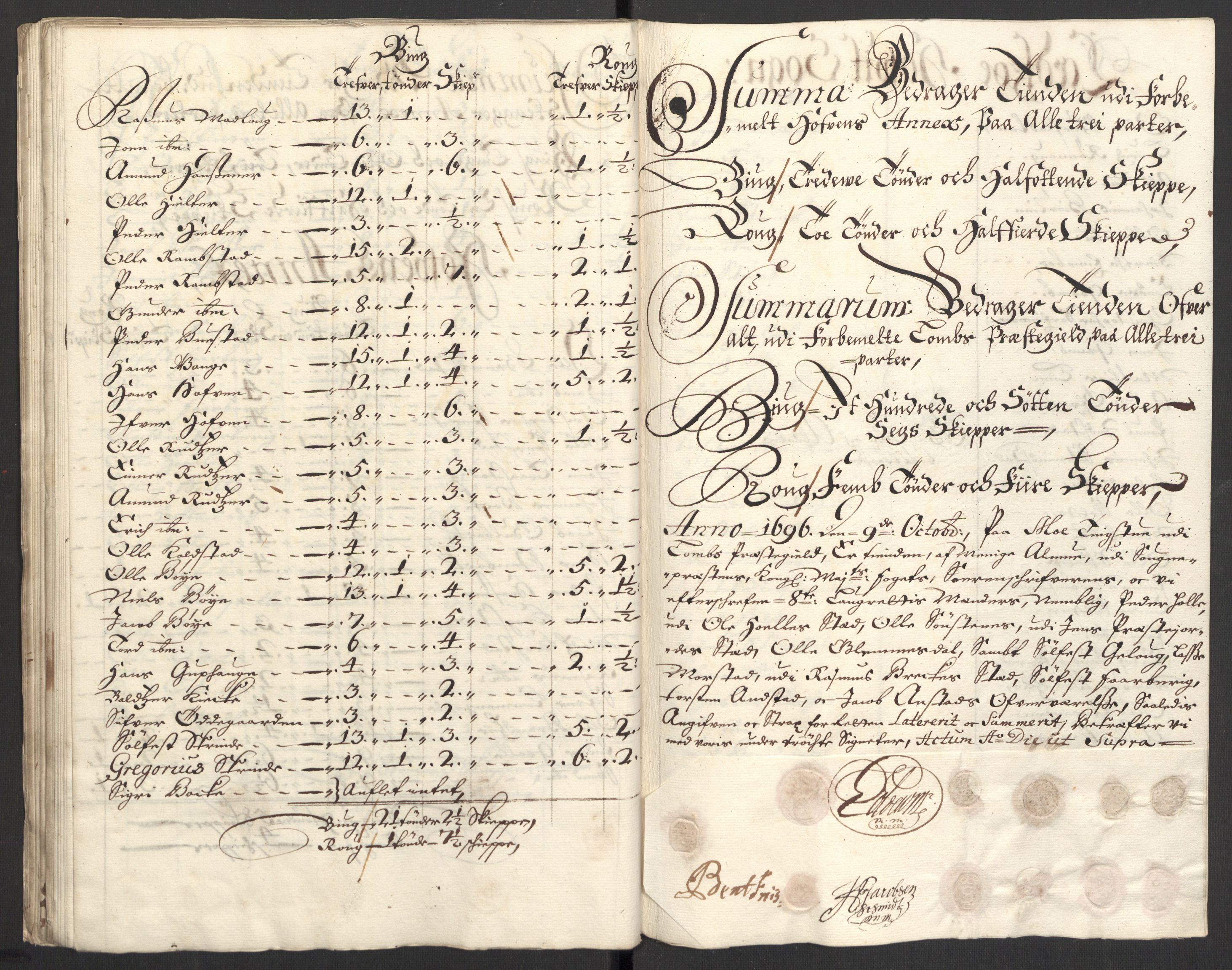 Rentekammeret inntil 1814, Reviderte regnskaper, Fogderegnskap, RA/EA-4092/R17/L1170: Fogderegnskap Gudbrandsdal, 1696-1697, p. 85