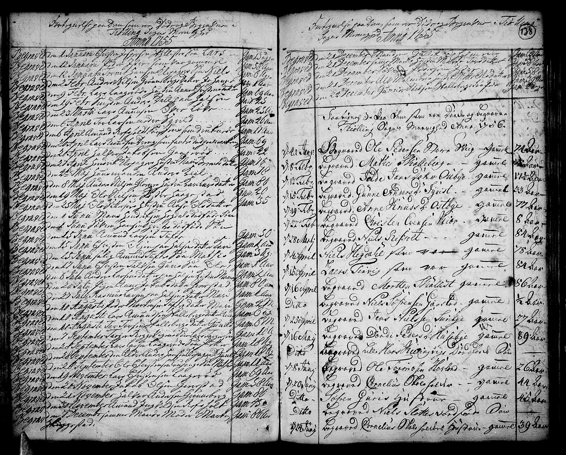 Tjølling kirkebøker, AV/SAKO-A-60/F/Fa/L0003: Parish register (official) no. 3, 1735-1778, p. 138