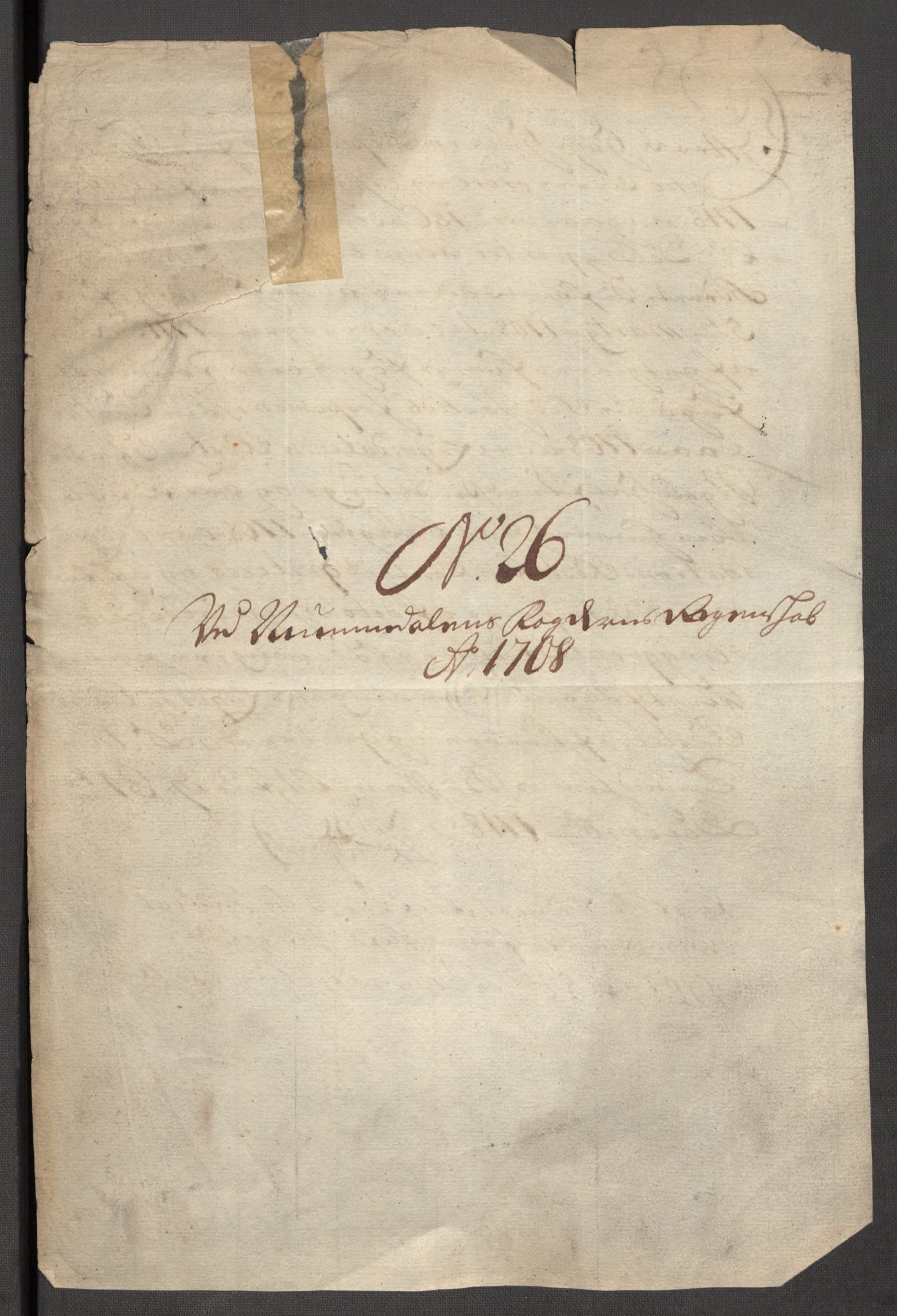 Rentekammeret inntil 1814, Reviderte regnskaper, Fogderegnskap, RA/EA-4092/R64/L4430: Fogderegnskap Namdal, 1707-1708, p. 439