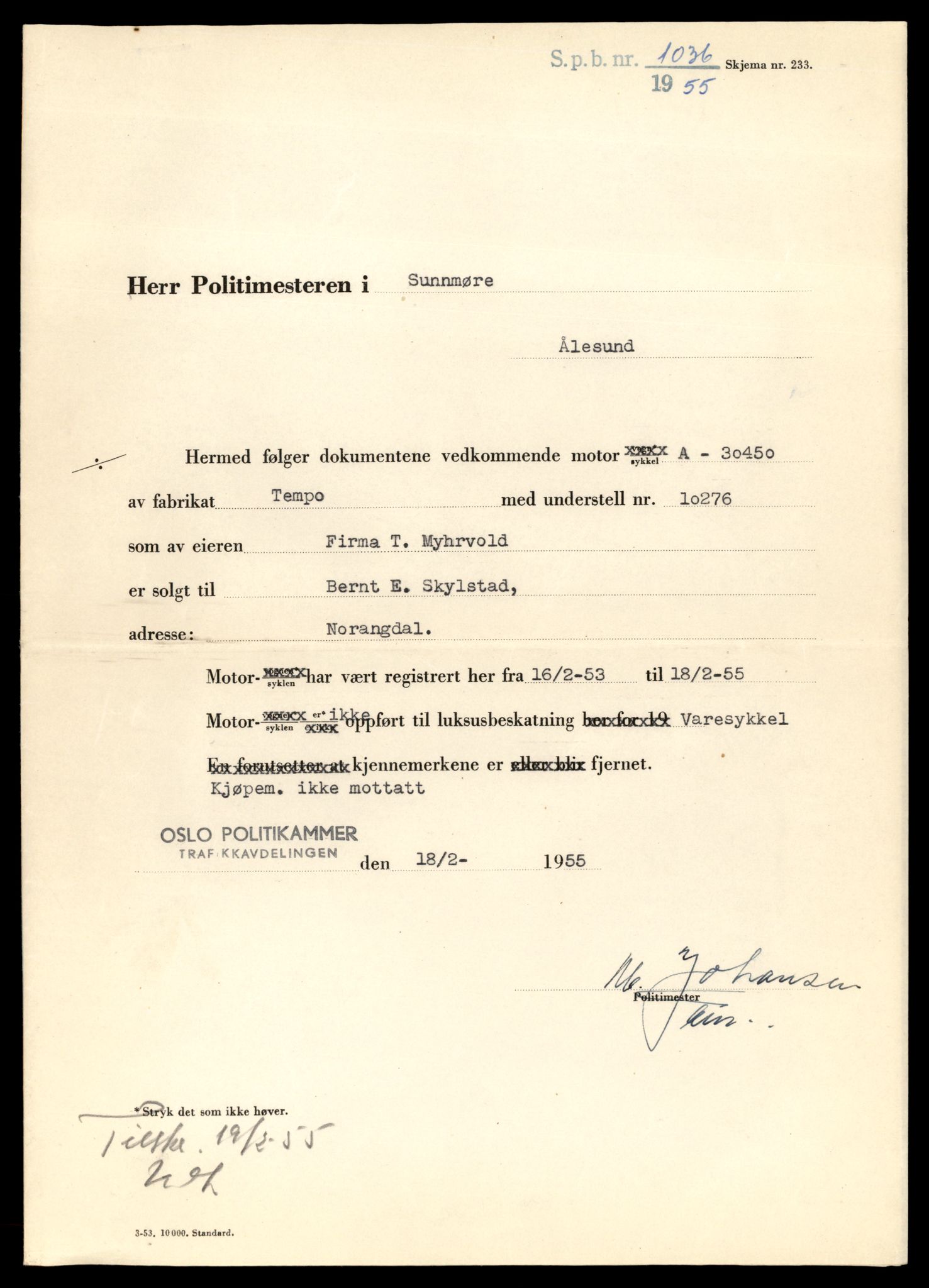 Møre og Romsdal vegkontor - Ålesund trafikkstasjon, AV/SAT-A-4099/F/Fe/L0029: Registreringskort for kjøretøy T 11430 - T 11619, 1927-1998, p. 2507