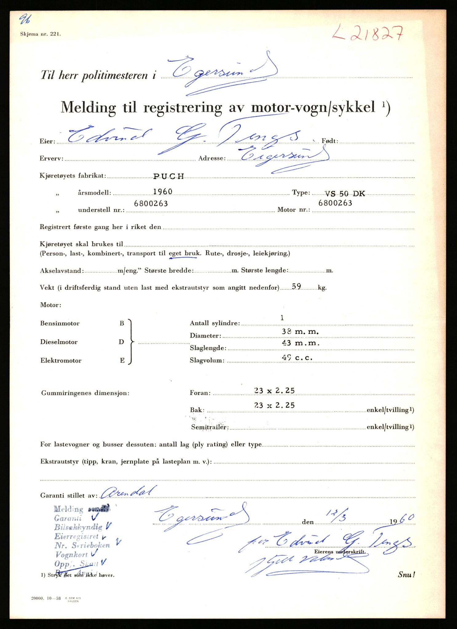 Stavanger trafikkstasjon, SAST/A-101942/0/F/L0038: L-21500 - L-22252, 1930-1971, p. 1115