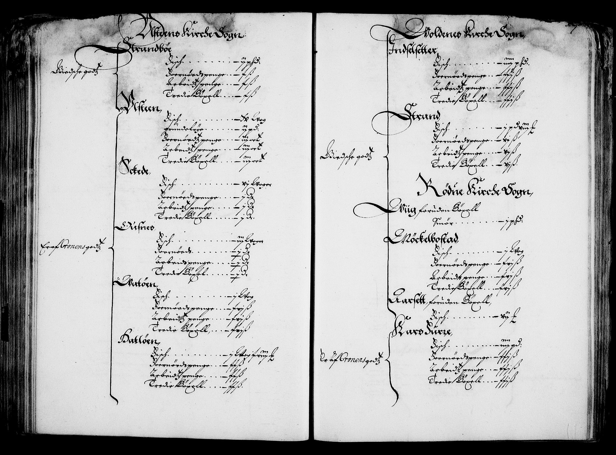 Rentekammeret inntil 1814, Realistisk ordnet avdeling, AV/RA-EA-4070/On/L0001/0001: Statens gods / [Jj 1]: Jordebok over Hannibal Sehesteds gods, 1651, p. 181