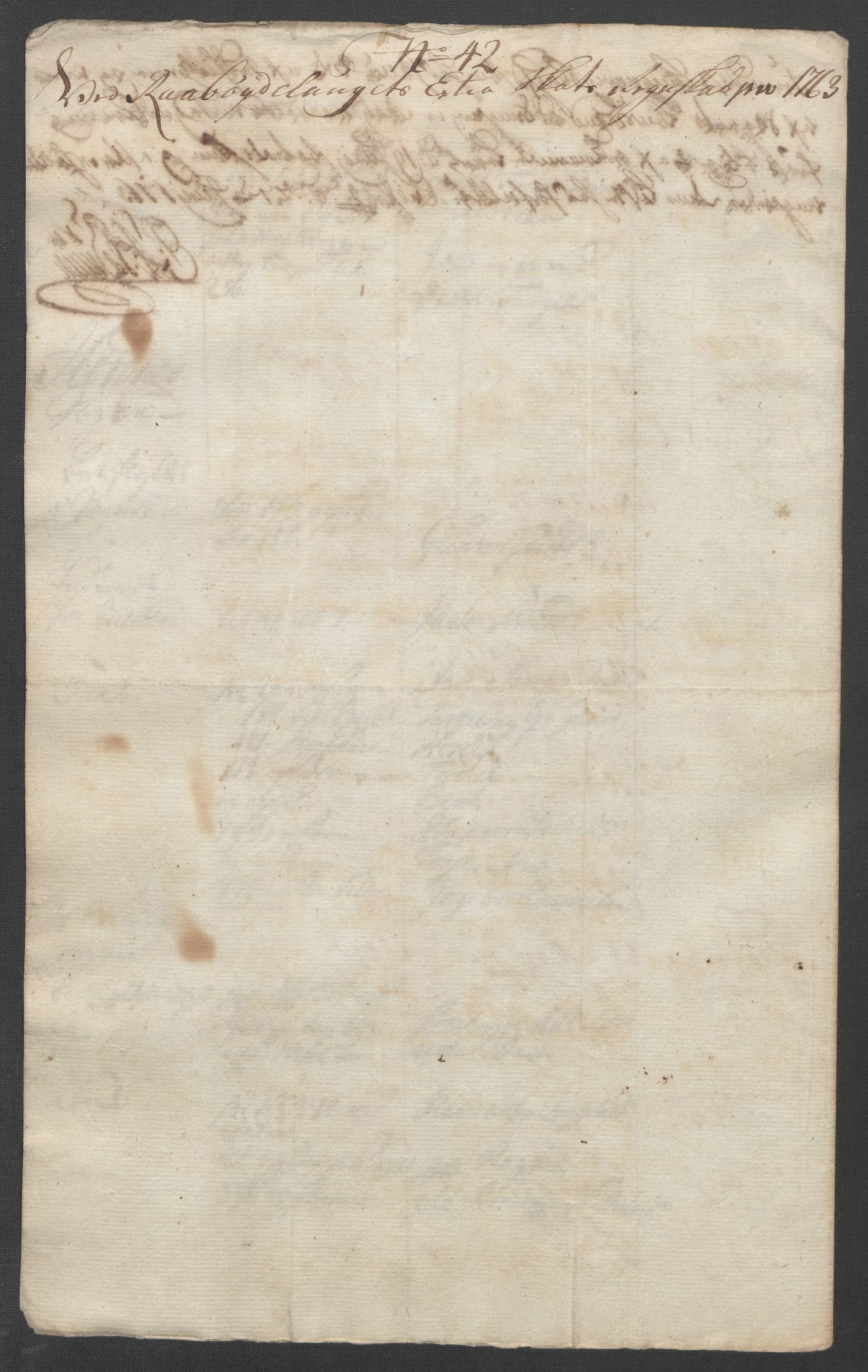 Rentekammeret inntil 1814, Reviderte regnskaper, Fogderegnskap, AV/RA-EA-4092/R40/L2517: Ekstraskatten Råbyggelag, 1762-1763, p. 384