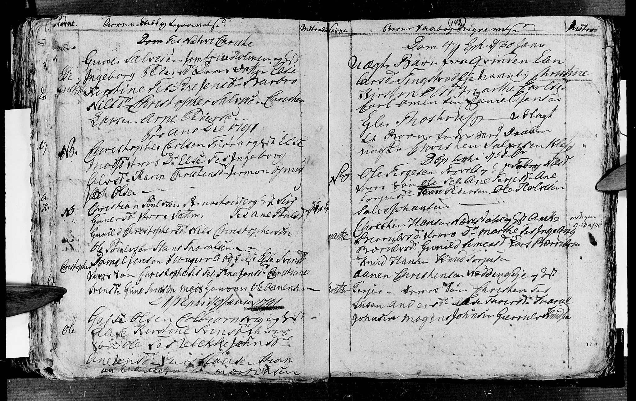 Øyestad sokneprestkontor, SAK/1111-0049/F/Fb/L0001: Parish register (copy) no. B 1, 1780-1794, p. 142
