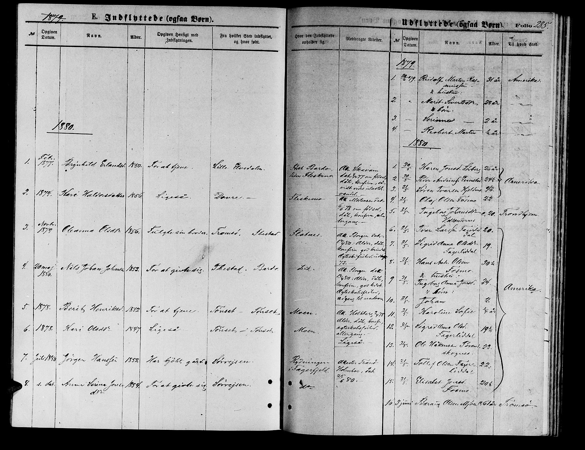 Målselv sokneprestembete, SATØ/S-1311/G/Ga/Gab/L0003klokker: Parish register (copy) no. 3, 1874-1885, p. 285