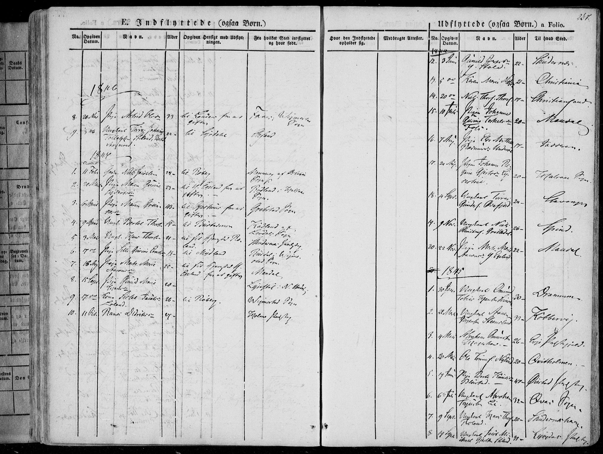 Sør-Audnedal sokneprestkontor, SAK/1111-0039/F/Fa/Fab/L0006: Parish register (official) no. A 6, 1829-1855, p. 267