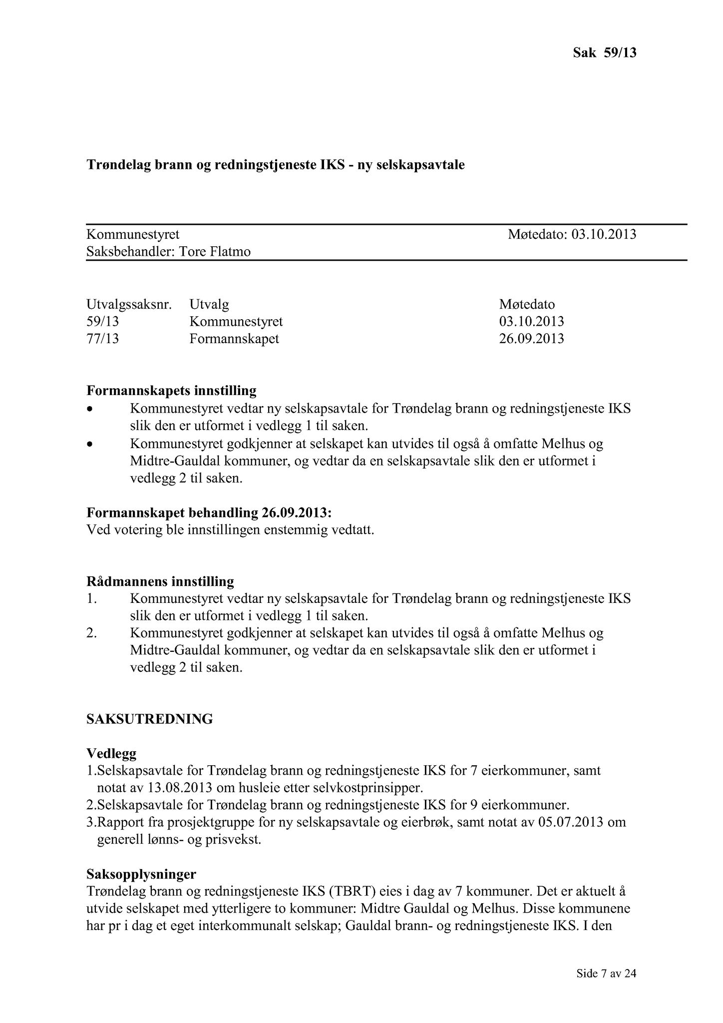 Klæbu Kommune, TRKO/KK/01-KS/L006: Kommunestyret - Møtedokumenter, 2013, p. 1080