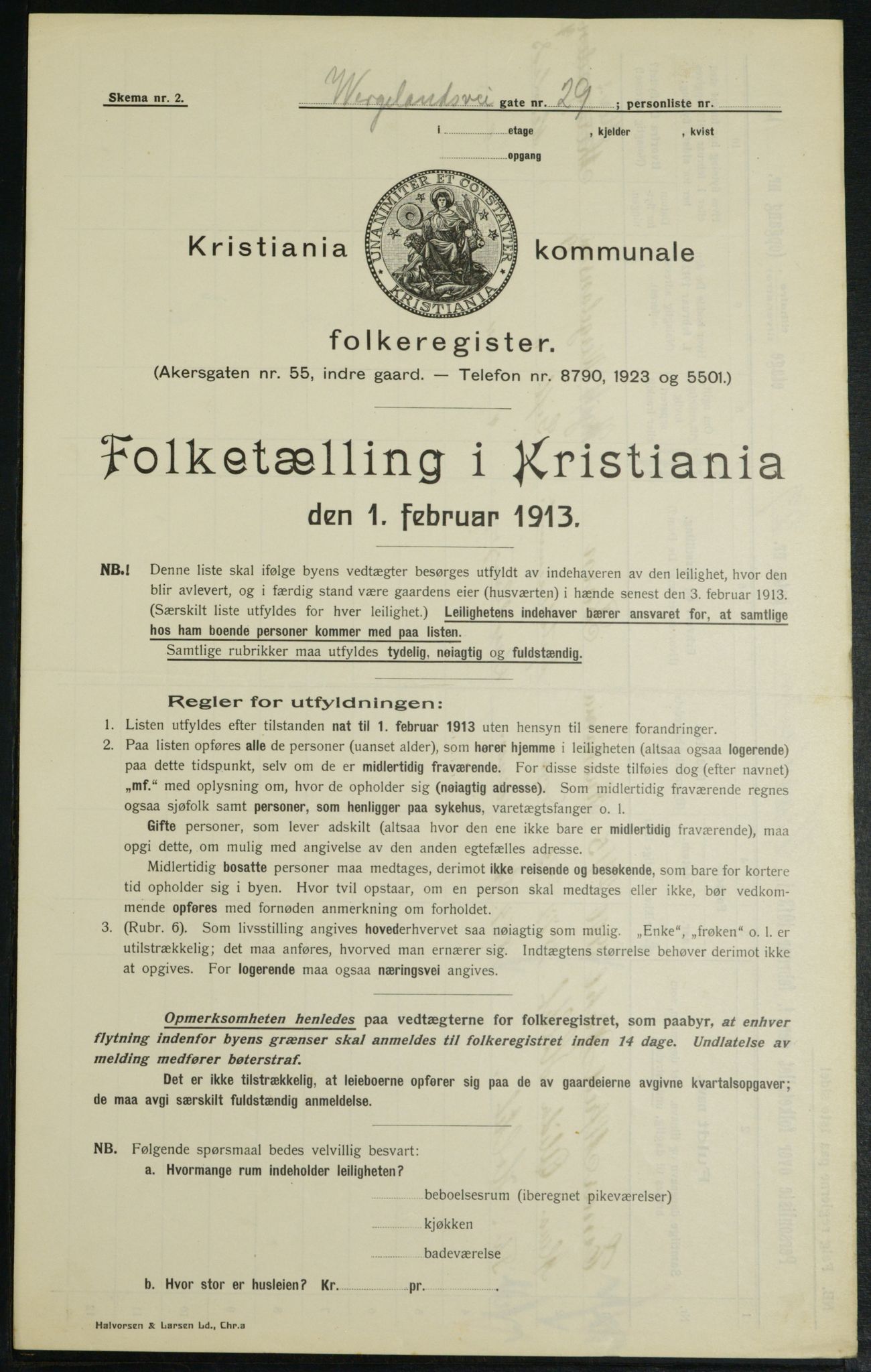 OBA, Municipal Census 1913 for Kristiania, 1913, p. 127804