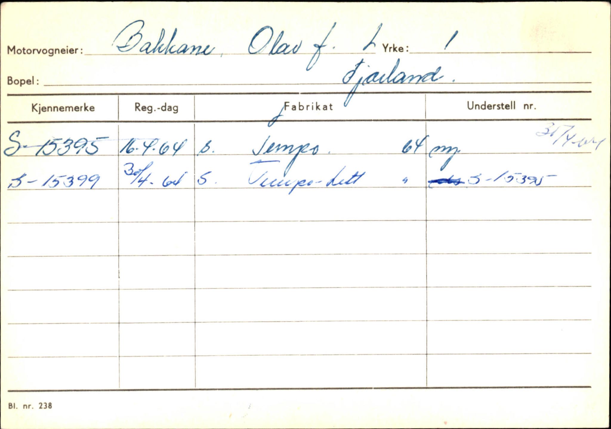 Statens vegvesen, Sogn og Fjordane vegkontor, AV/SAB-A-5301/4/F/L0132: Eigarregister Askvoll A-Å. Balestrand A-Å, 1945-1975, p. 1530