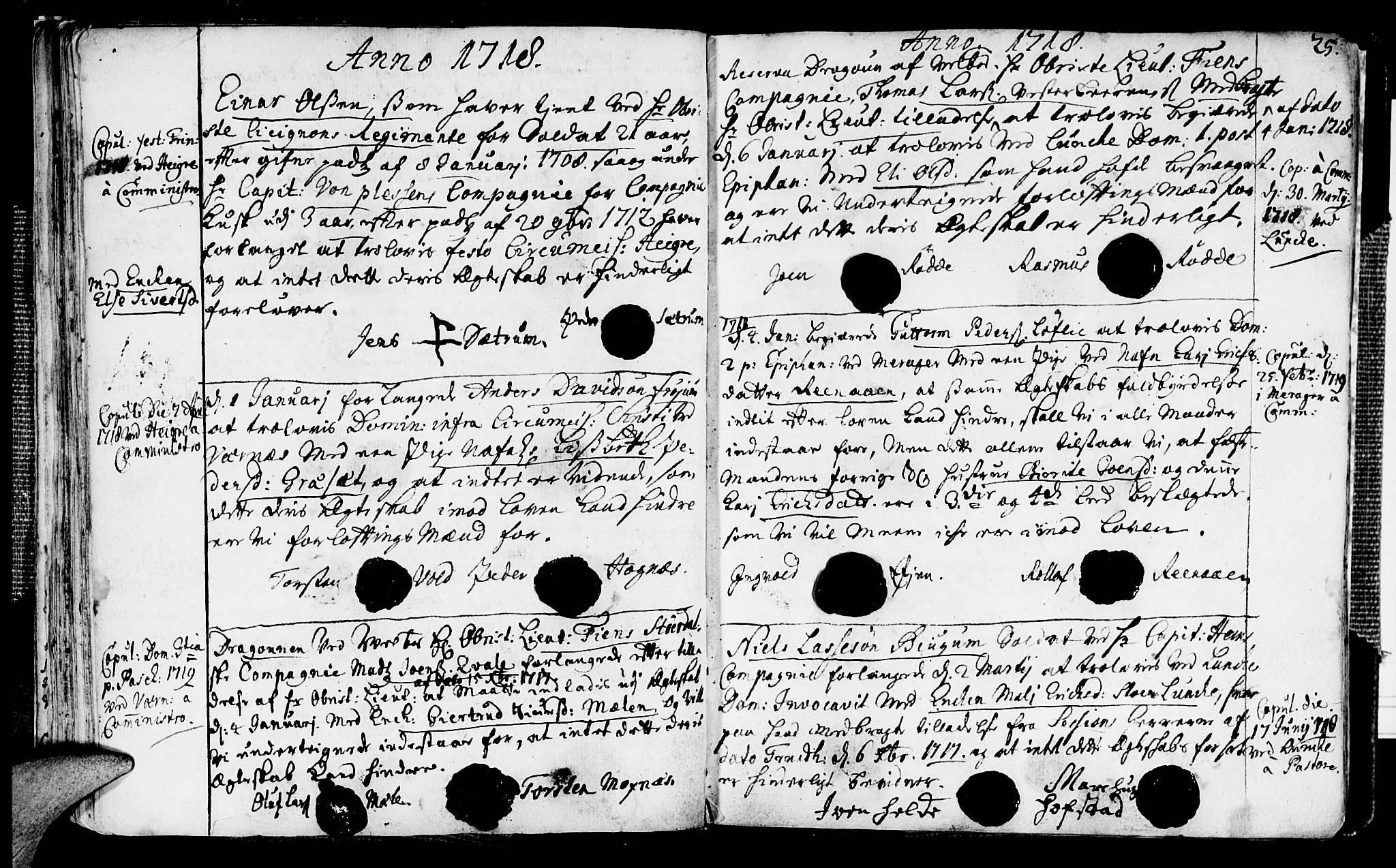 Ministerialprotokoller, klokkerbøker og fødselsregistre - Nord-Trøndelag, SAT/A-1458/709/L0053: Parish register (official) no. 709A01, 1714-1729, p. 25