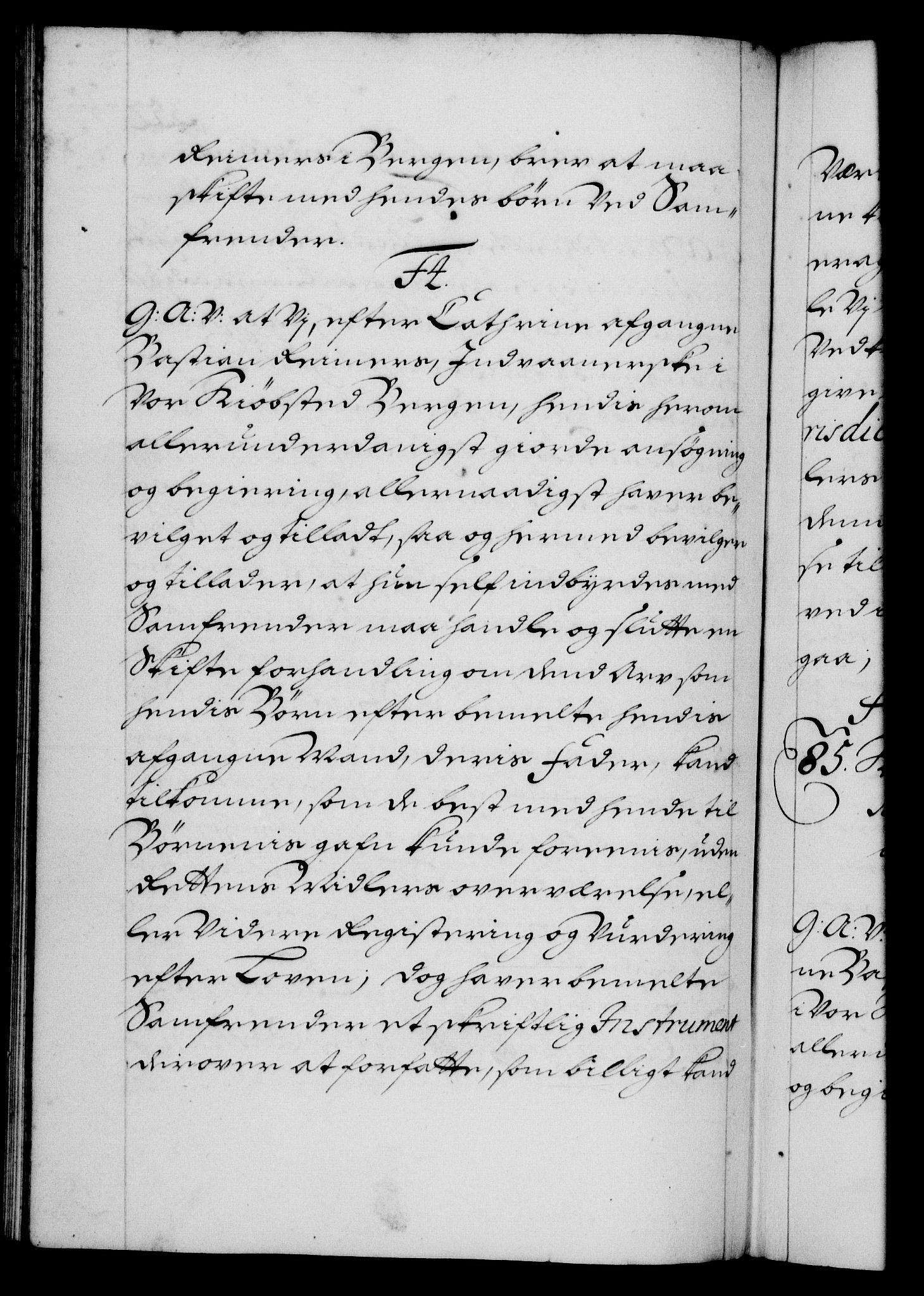 Danske Kanselli 1572-1799, AV/RA-EA-3023/F/Fc/Fca/Fcaa/L0018: Norske registre, 1699-1703, p. 352b