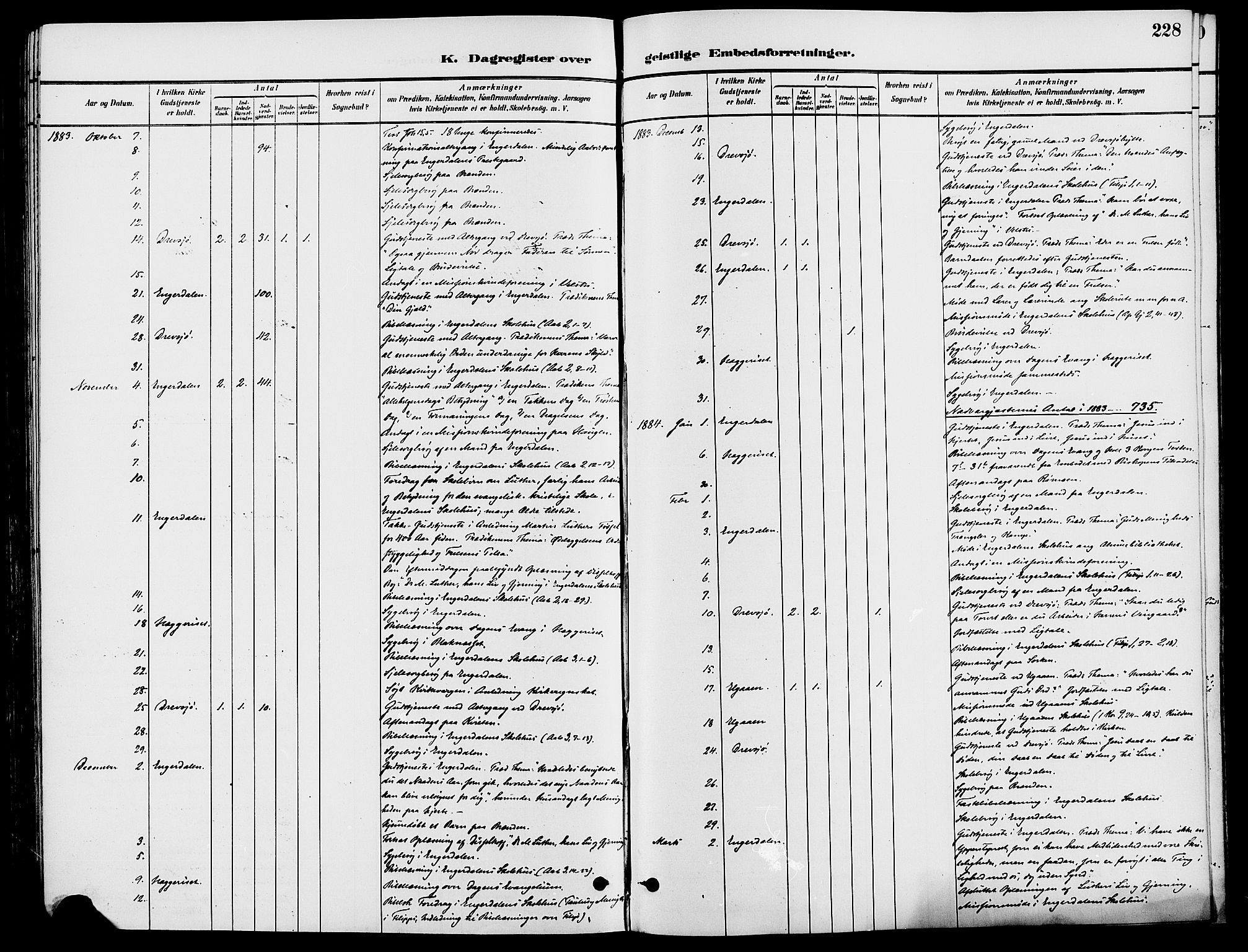 Engerdal prestekontor, AV/SAH-PREST-048/H/Ha/Haa/L0001: Parish register (official) no. 1, 1881-1898, p. 228