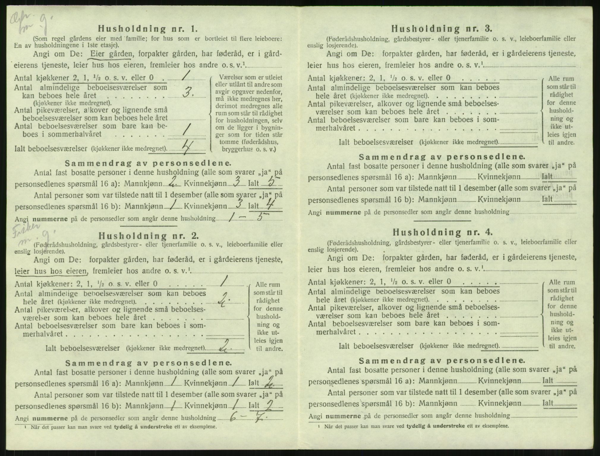 SAT, 1920 census for Vigra, 1920, p. 287