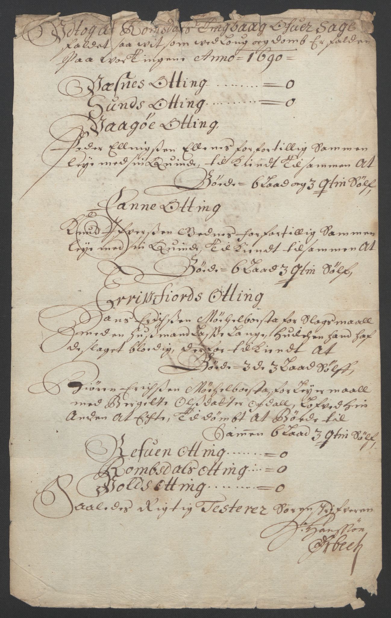 Rentekammeret inntil 1814, Reviderte regnskaper, Fogderegnskap, AV/RA-EA-4092/R55/L3649: Fogderegnskap Romsdal, 1690-1691, p. 156