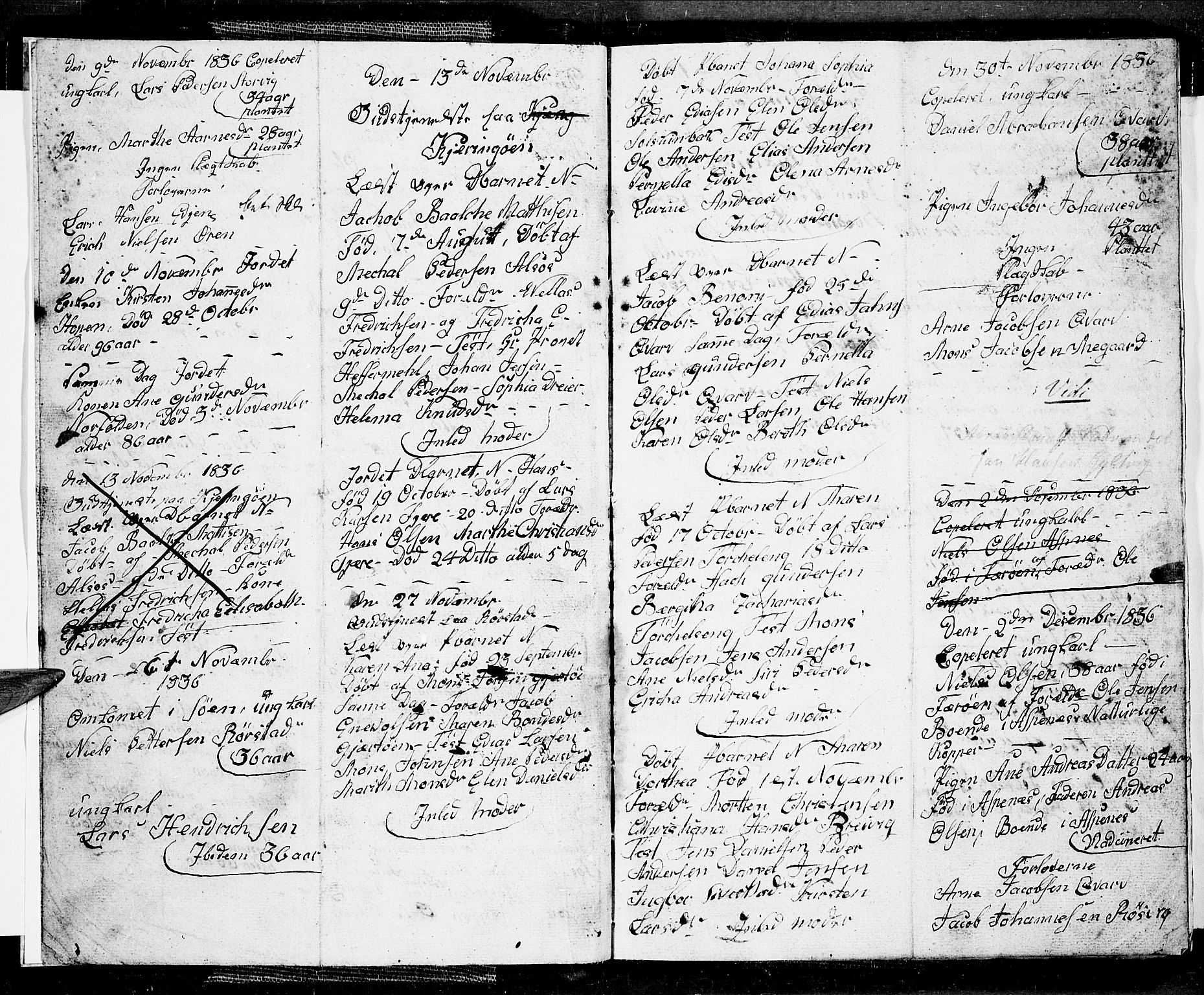 Ministerialprotokoller, klokkerbøker og fødselsregistre - Nordland, AV/SAT-A-1459/853/L0774: Parish register (copy) no. 853C02, 1836-1845